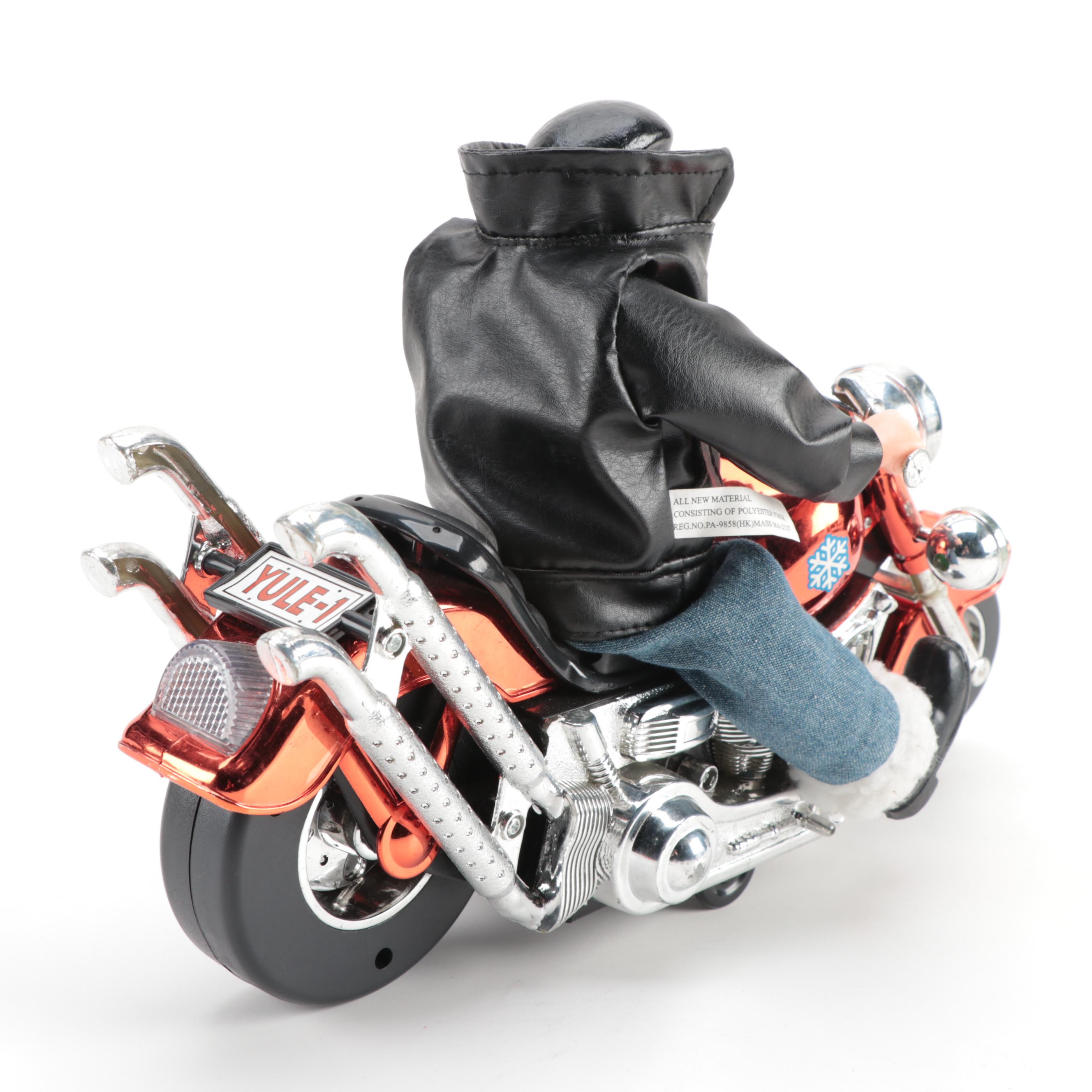 Harley-Davidson Santa Claus Ornament and "Yule-1" Battery Operated Toy