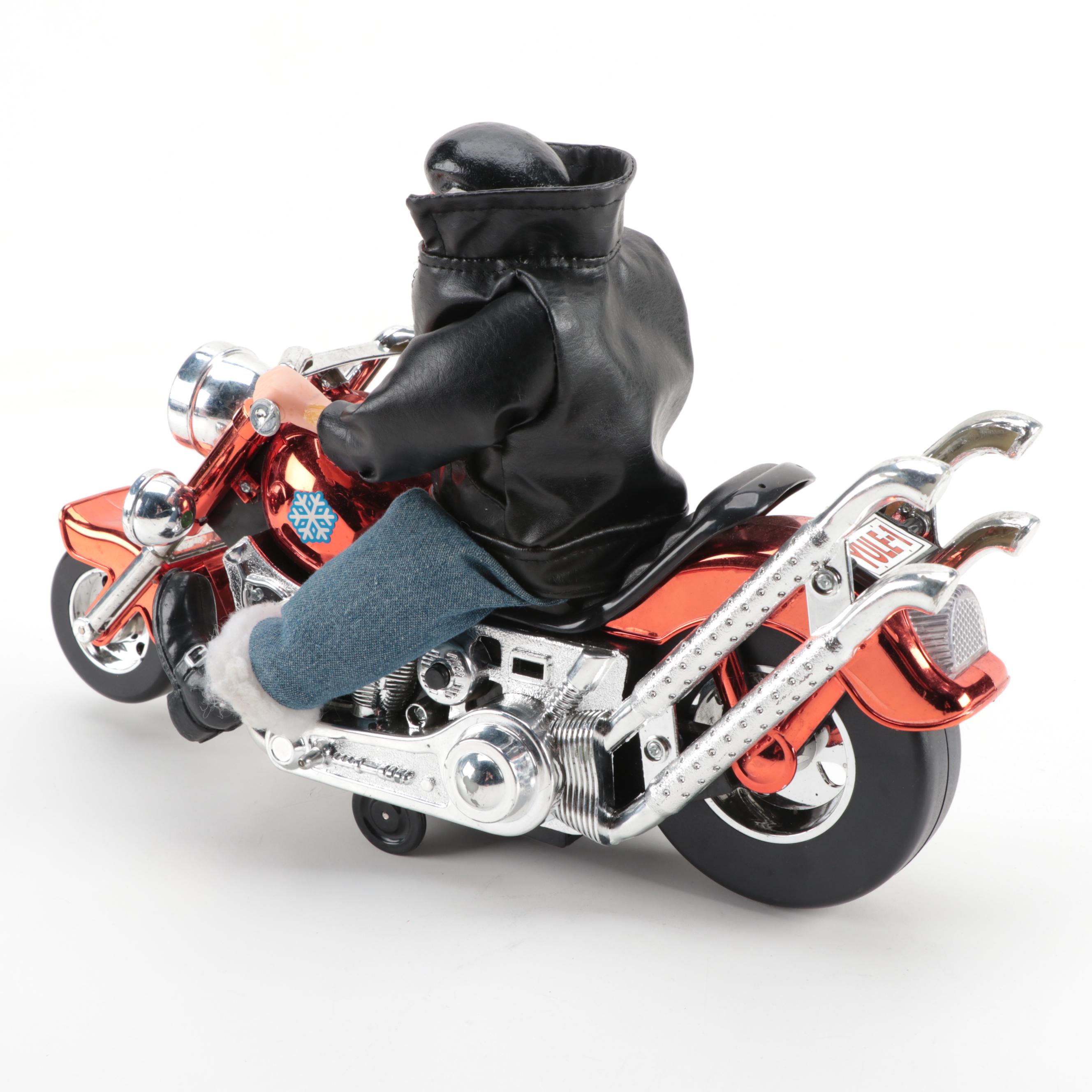 Harley-Davidson Santa Claus Ornament and "Yule-1" Battery Operated Toy