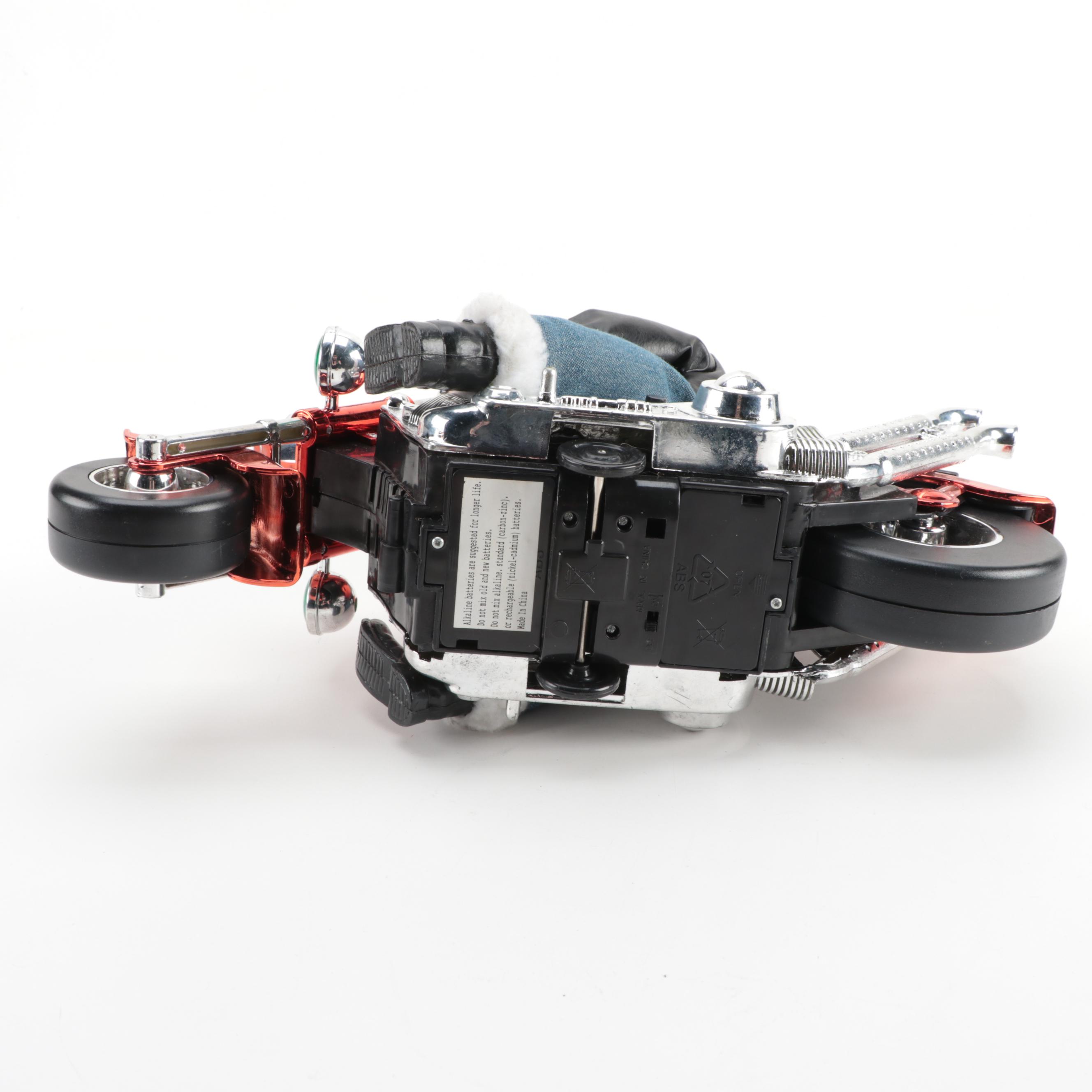 Harley-Davidson Santa Claus Ornament and "Yule-1" Battery Operated Toy