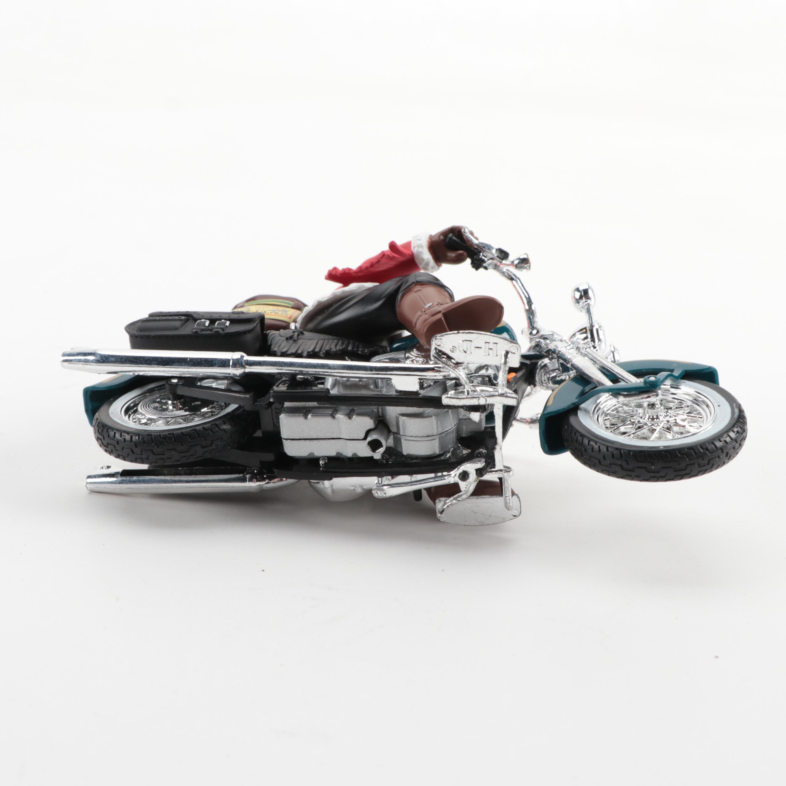 Harley-Davidson Santa Claus Ornament and "Yule-1" Battery Operated Toy
