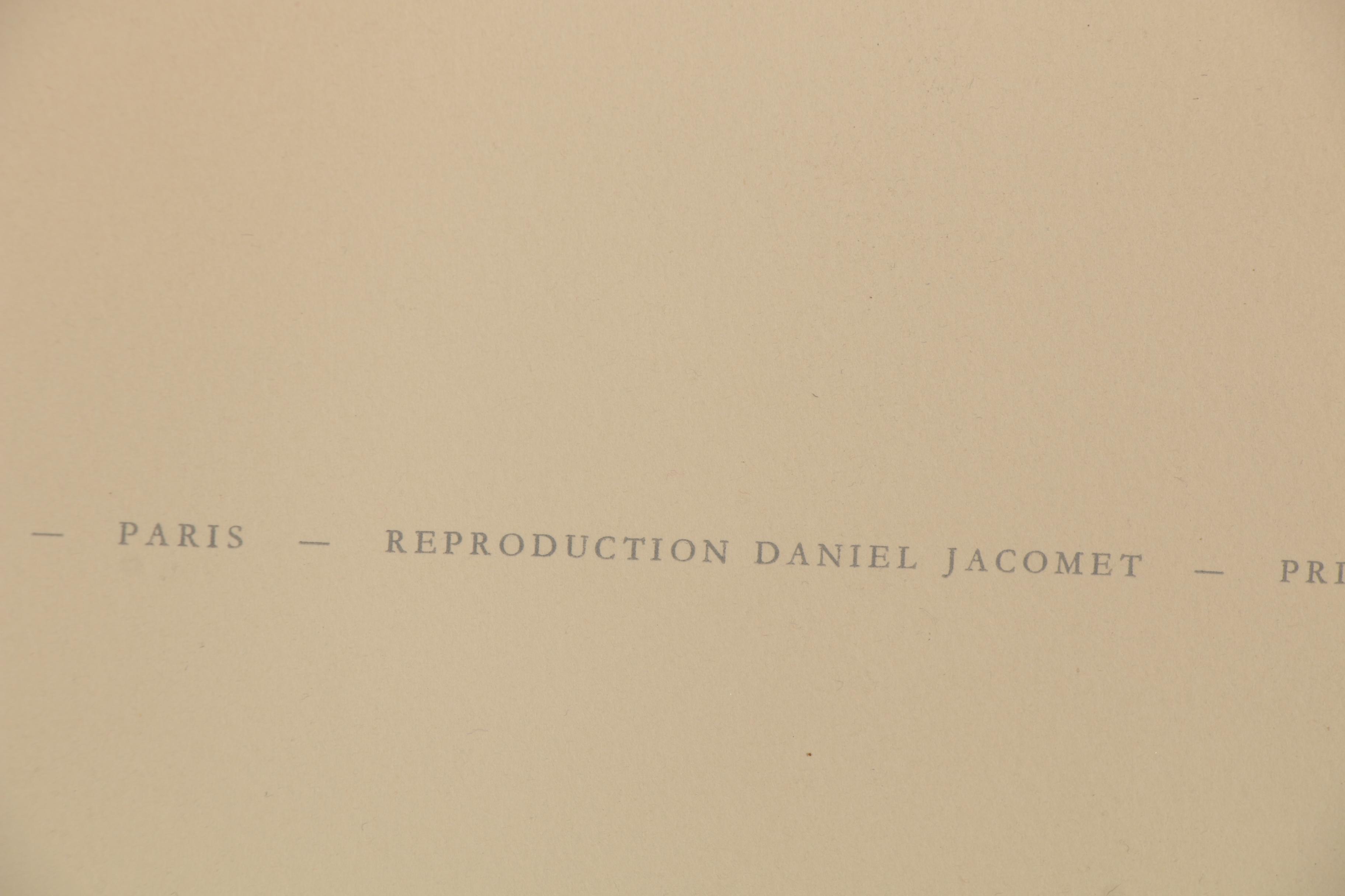 Collotype after Pablo Picasso from "Mes Dessins d'Antibes," 1958
