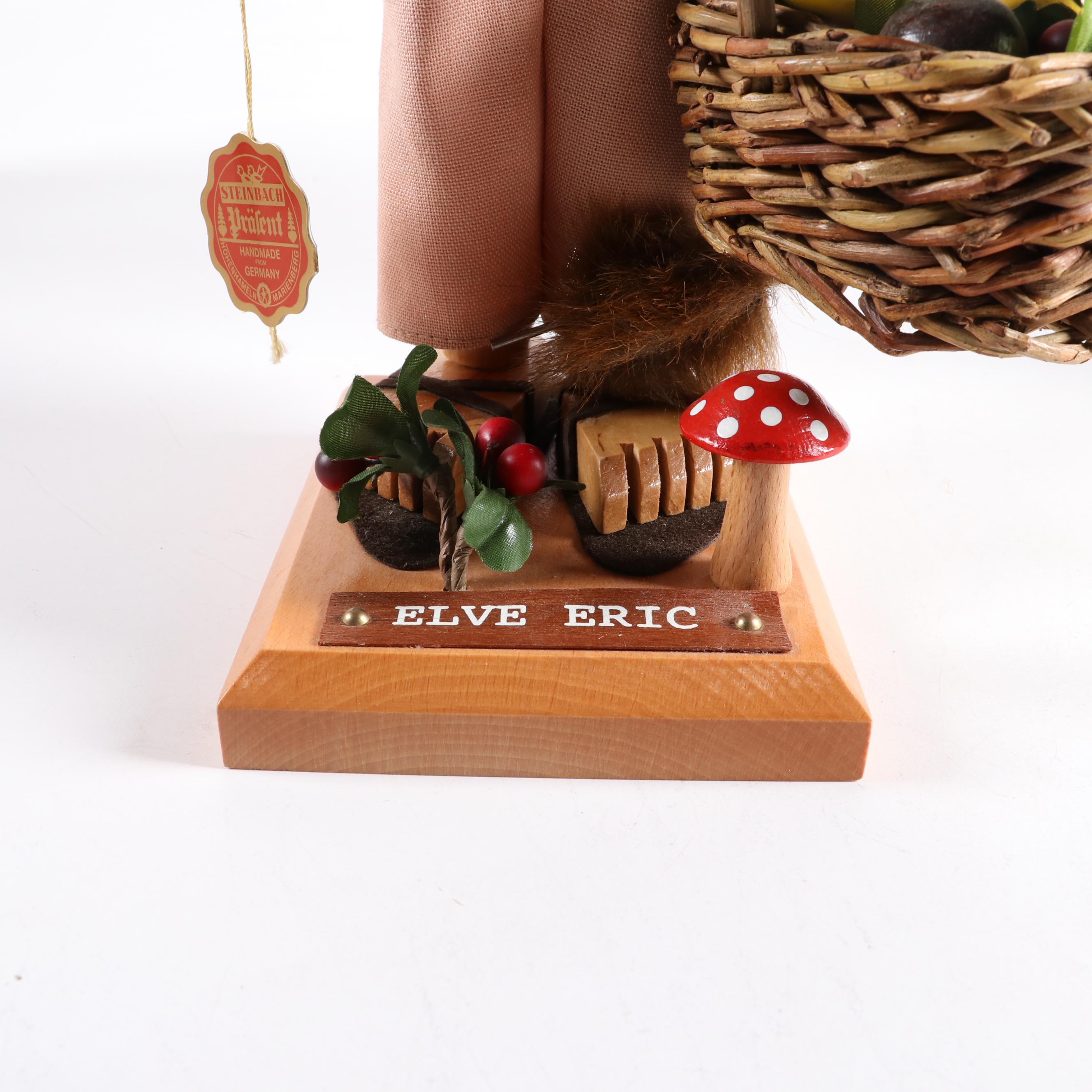 Steinbach "Clockmaker," "Pilot," and "Elve Eric" Vintage Nutcrackers