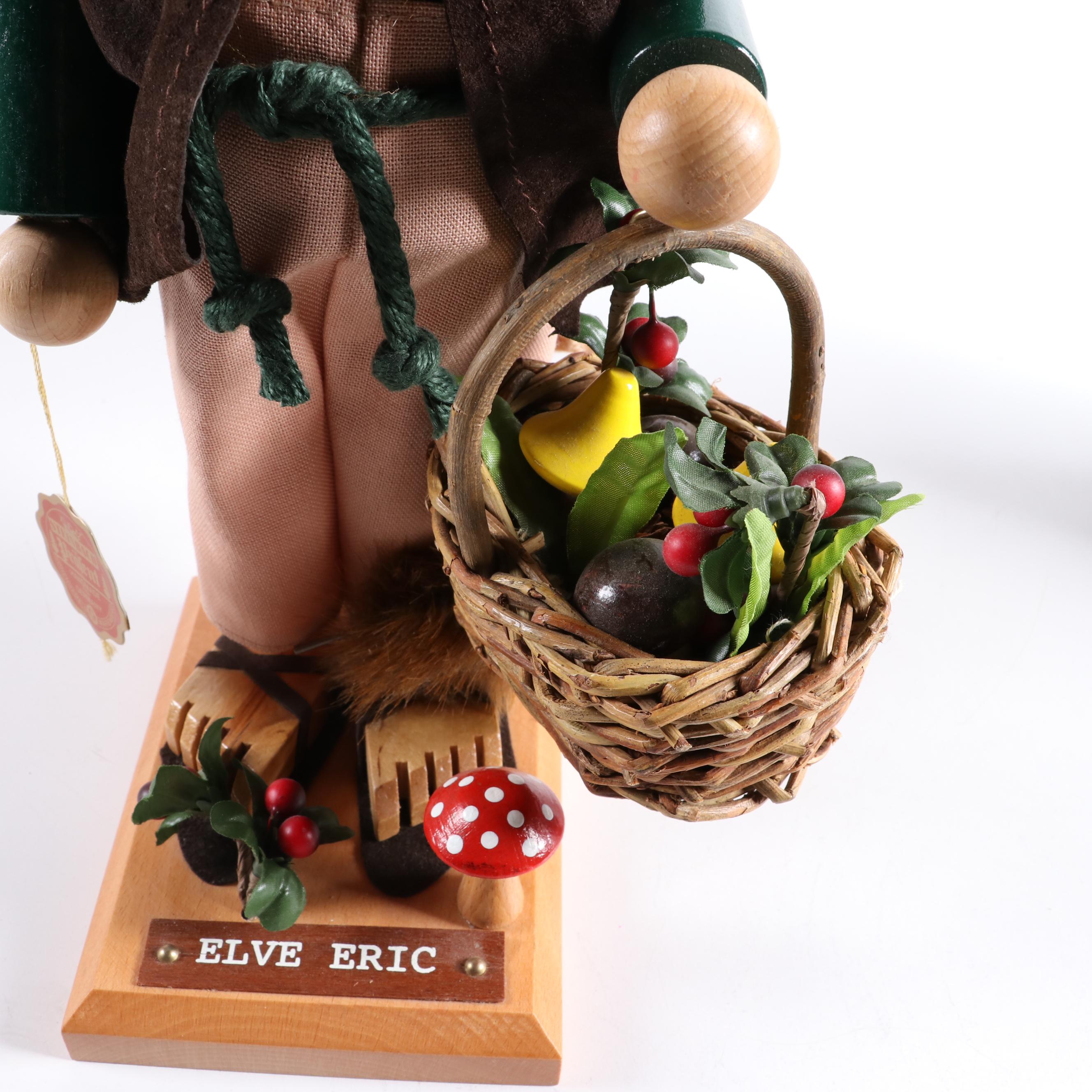 Steinbach "Clockmaker," "Pilot," and "Elve Eric" Vintage Nutcrackers