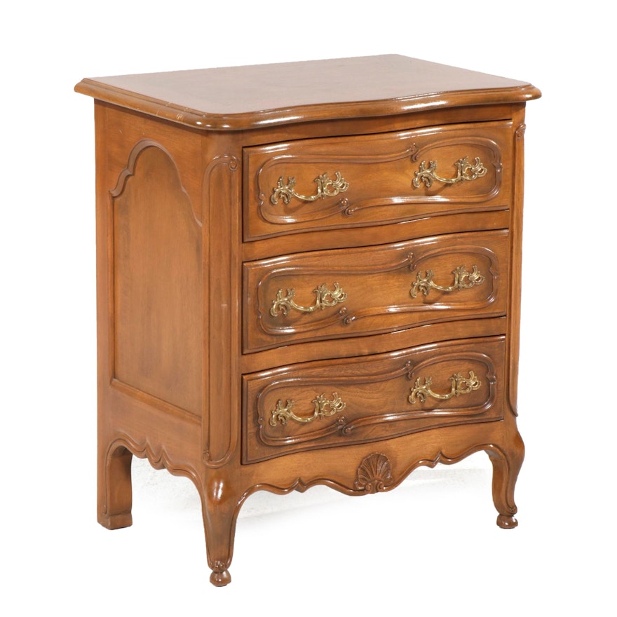Bodart French Provincial Style Mahogany Bedside Chest of Drawers