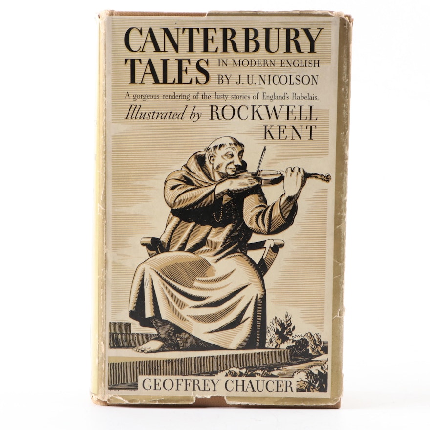 Rockwell Kent Illustrated "Canterbury Tales" by Geoffrey Chaucer, 1934