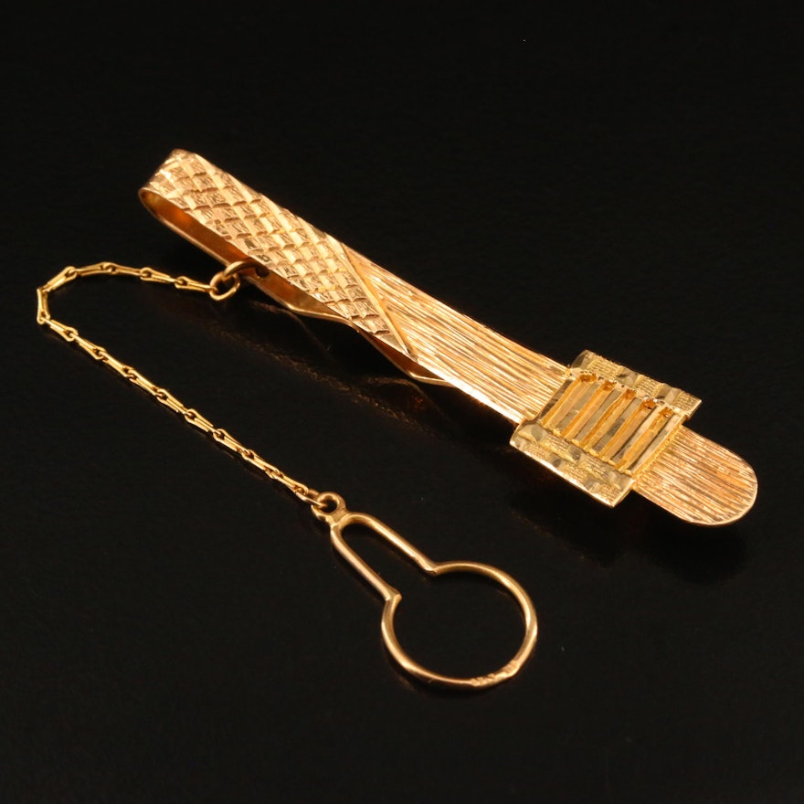 Vintage 14K Tie Bar