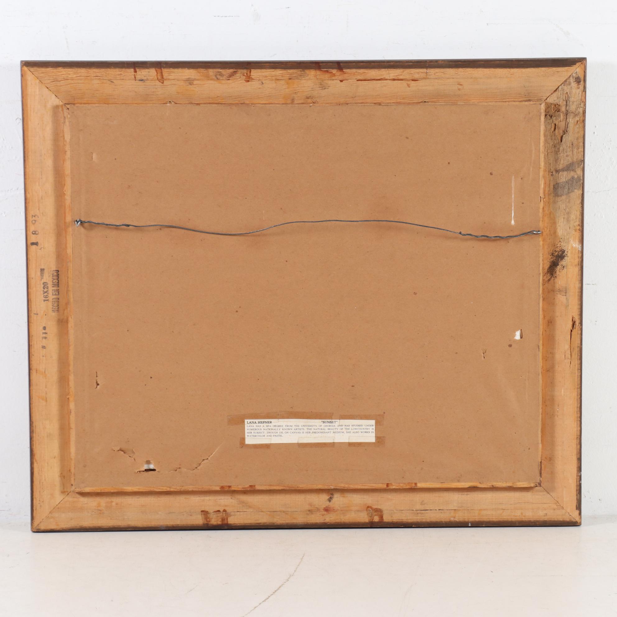 Lana Hefner Oil Painting "Sunset"