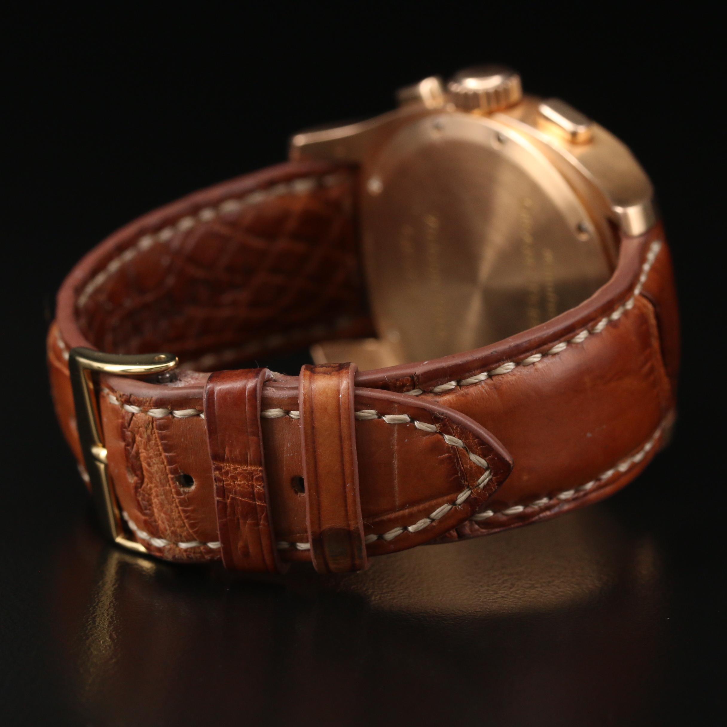 1960 Girard-Perregaux 18K Rose Gold Automatic Chronograph Watch