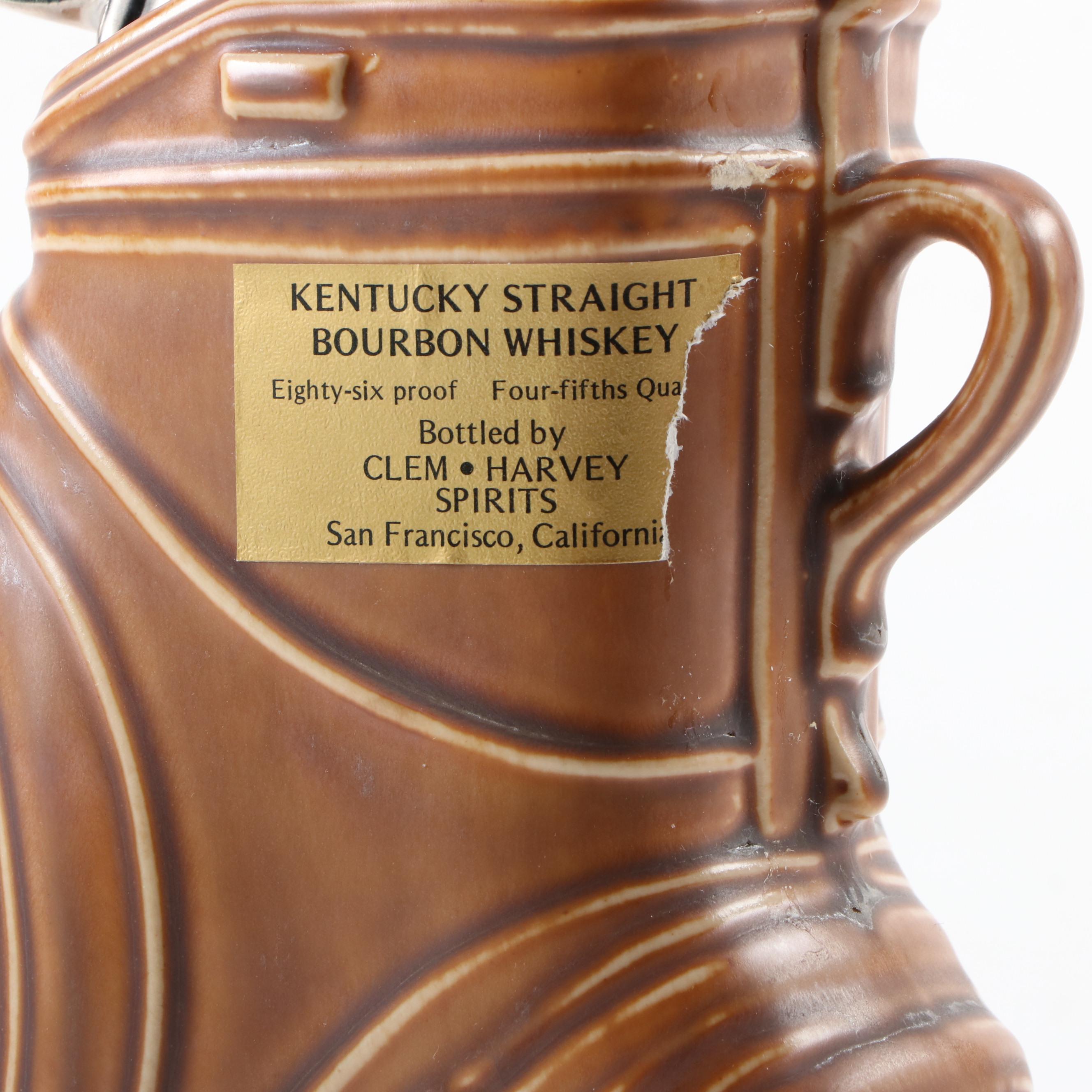 Jim Beam NFL Hall of Fame Whiskey Decanters Limited Edition Clem Harvey Decanter