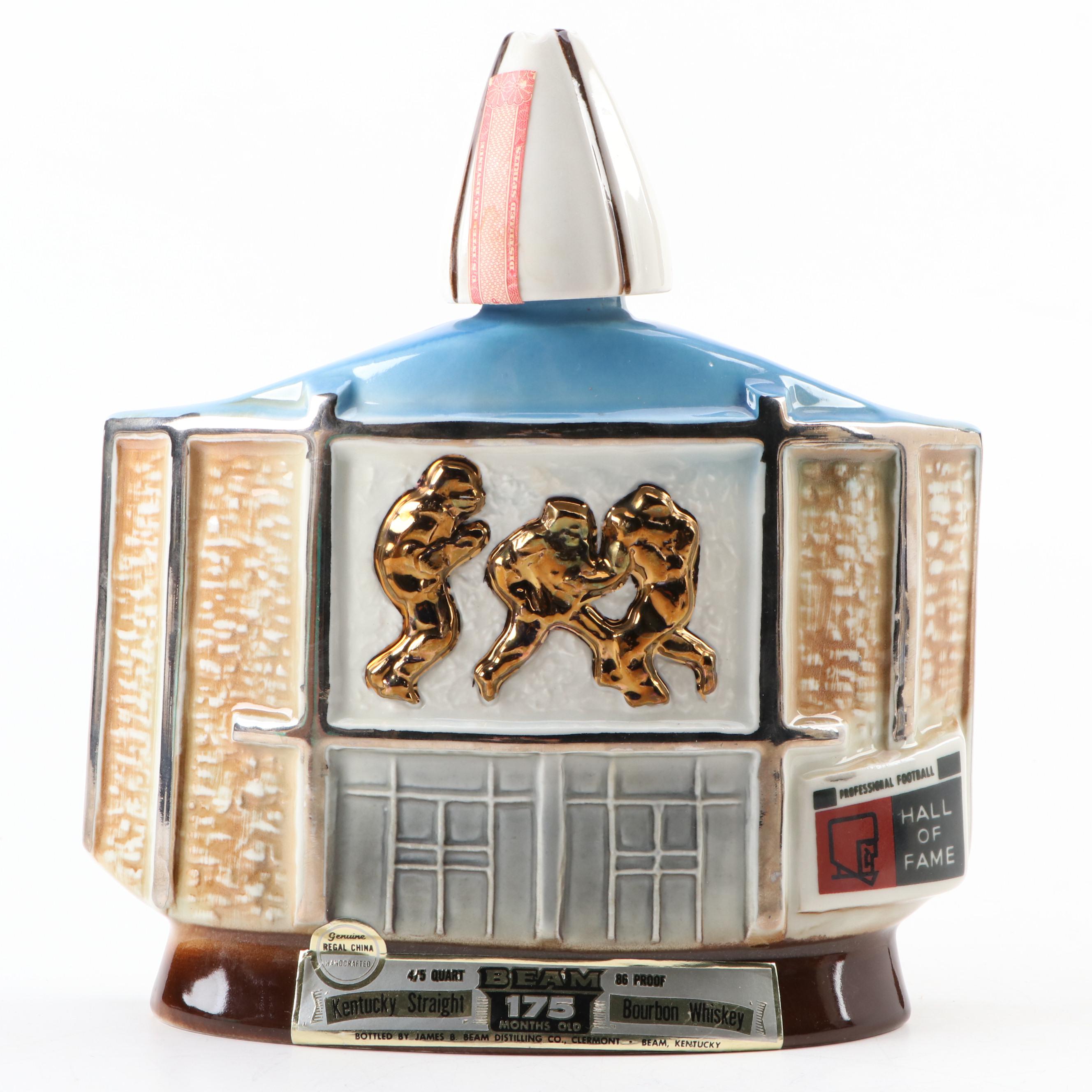 Jim Beam NFL Hall of Fame Whiskey Decanters Limited Edition Clem Harvey Decanter