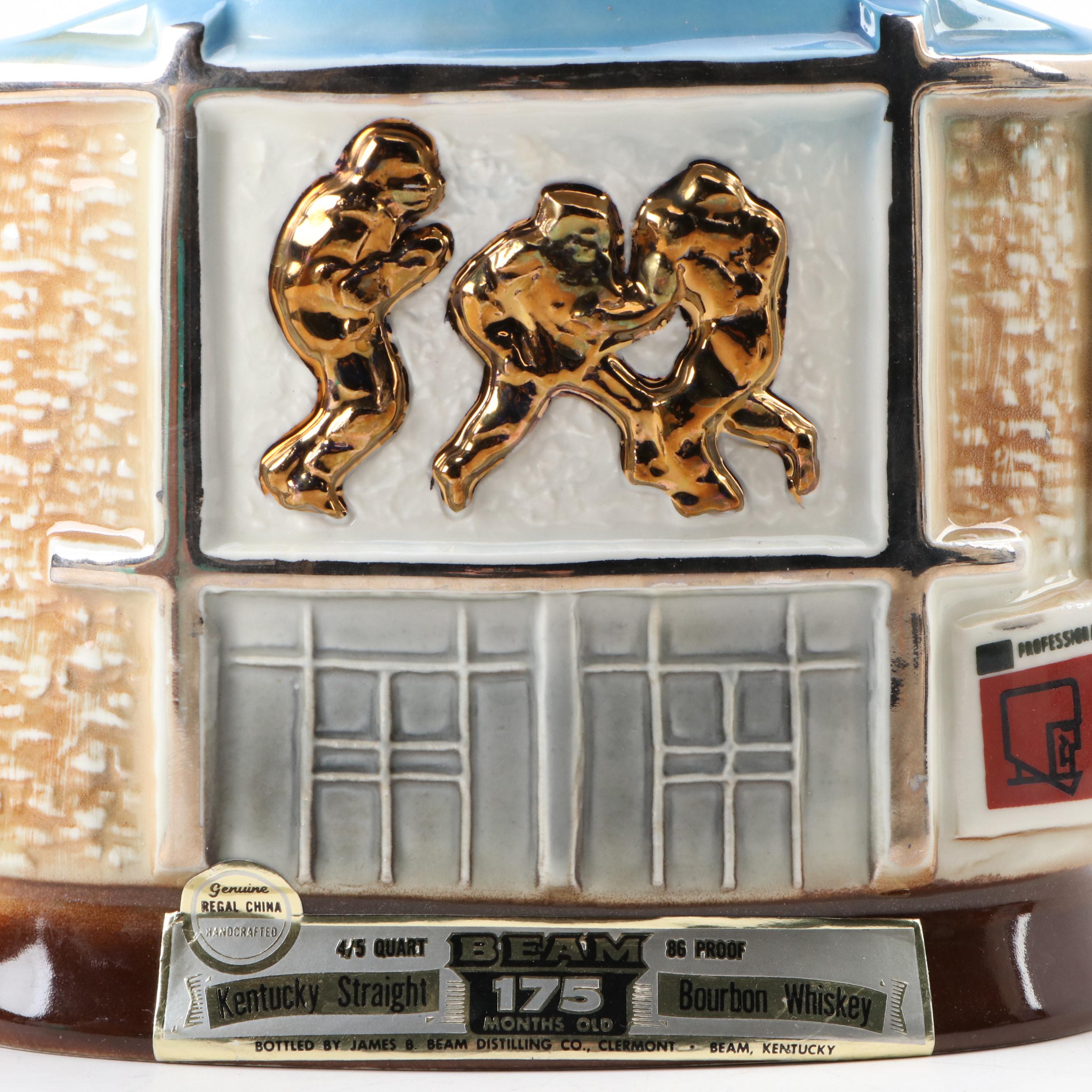 Jim Beam NFL Hall of Fame Whiskey Decanters Limited Edition Clem Harvey Decanter