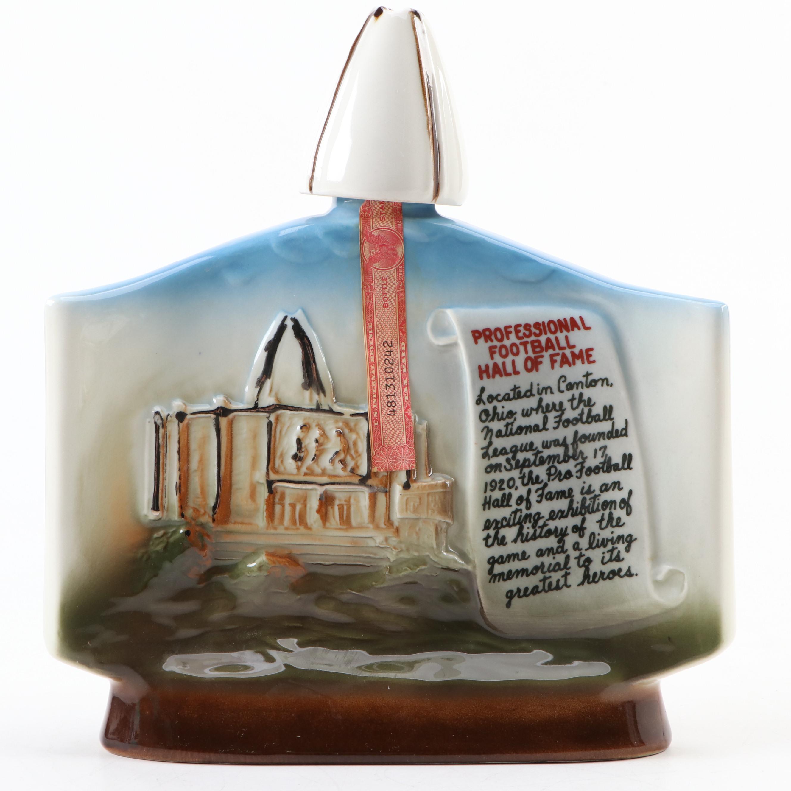 Jim Beam NFL Hall of Fame Whiskey Decanters Limited Edition Clem Harvey Decanter