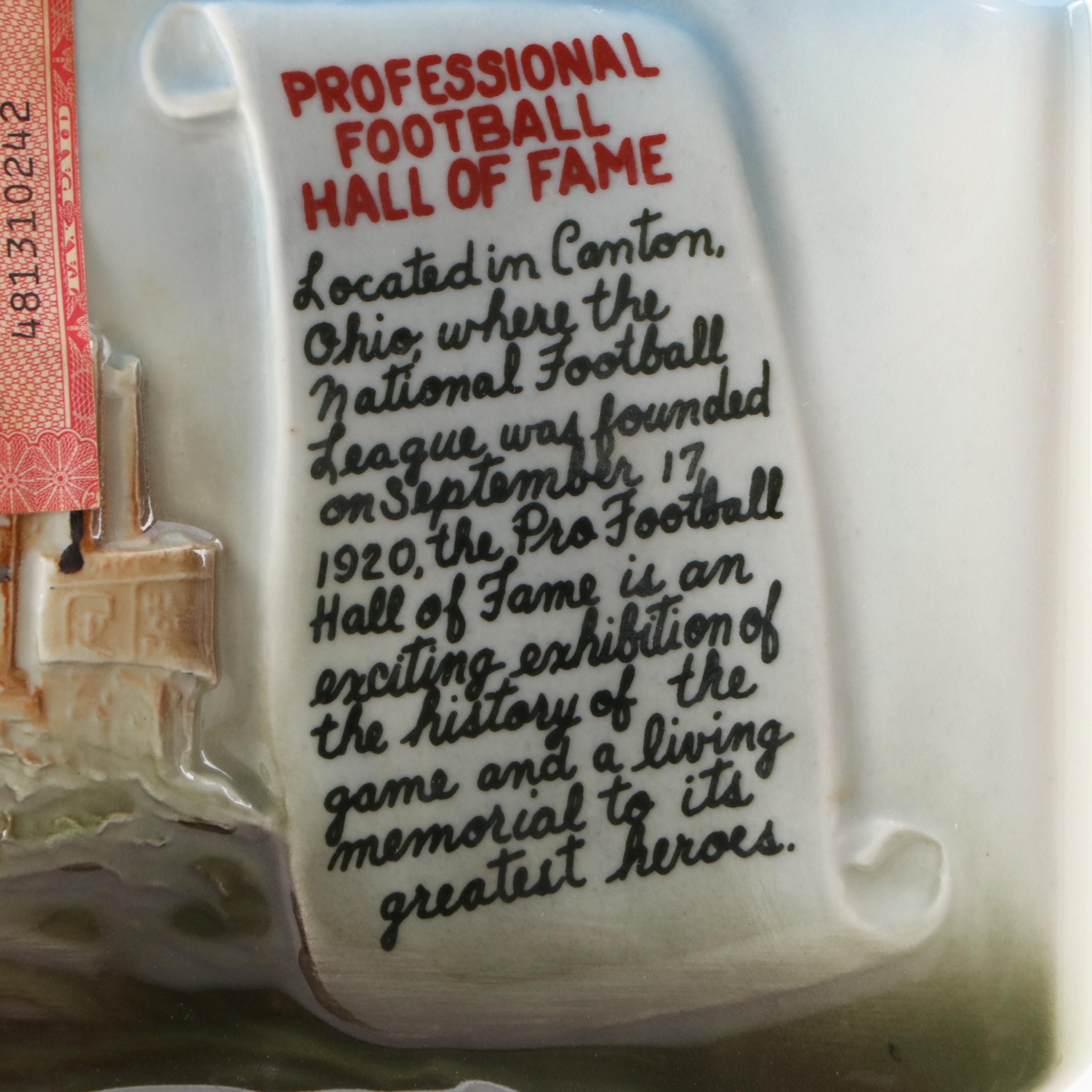 Jim Beam NFL Hall of Fame Whiskey Decanters Limited Edition Clem Harvey Decanter