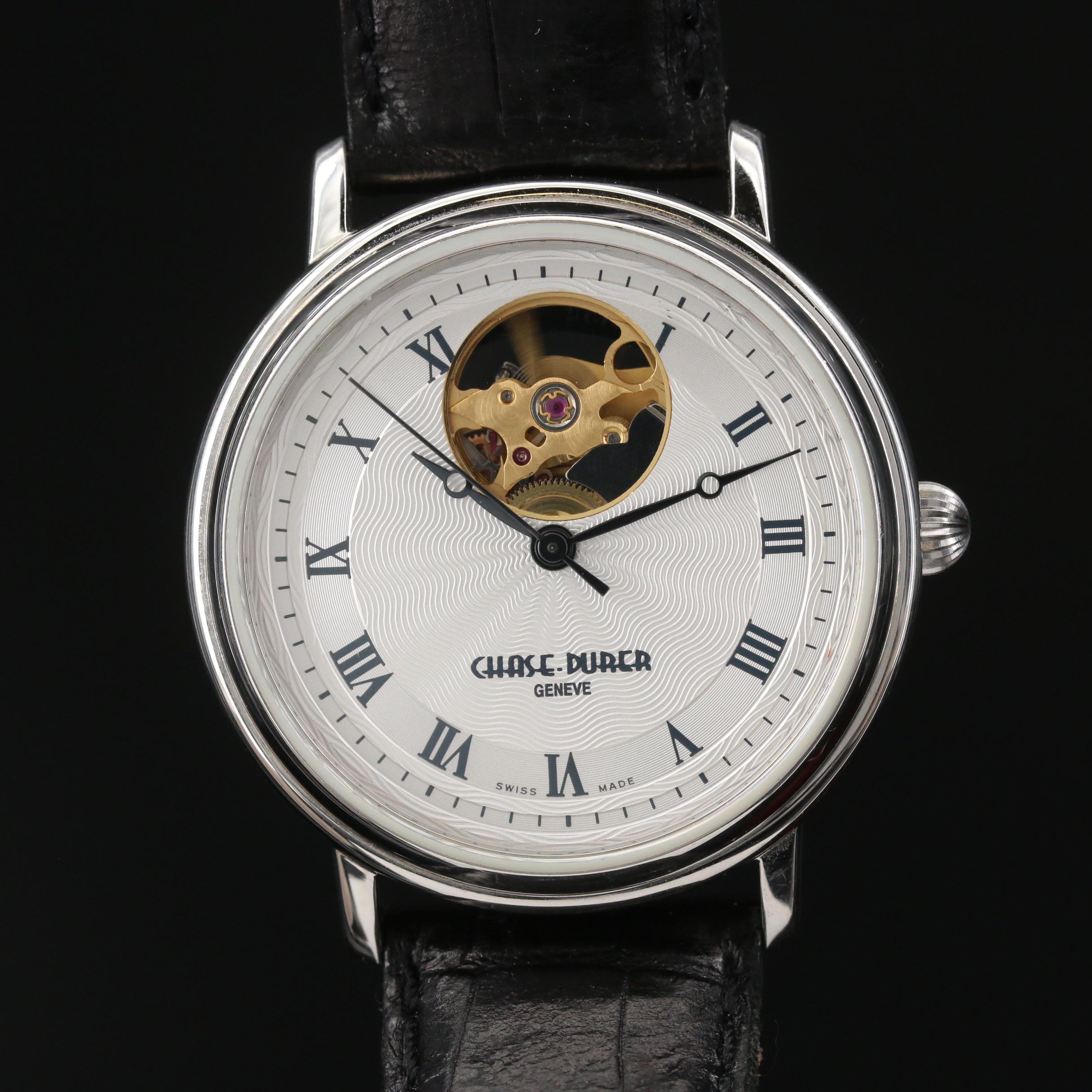 Chase-Durer "Courier" Stainless Steel Automatic Watch