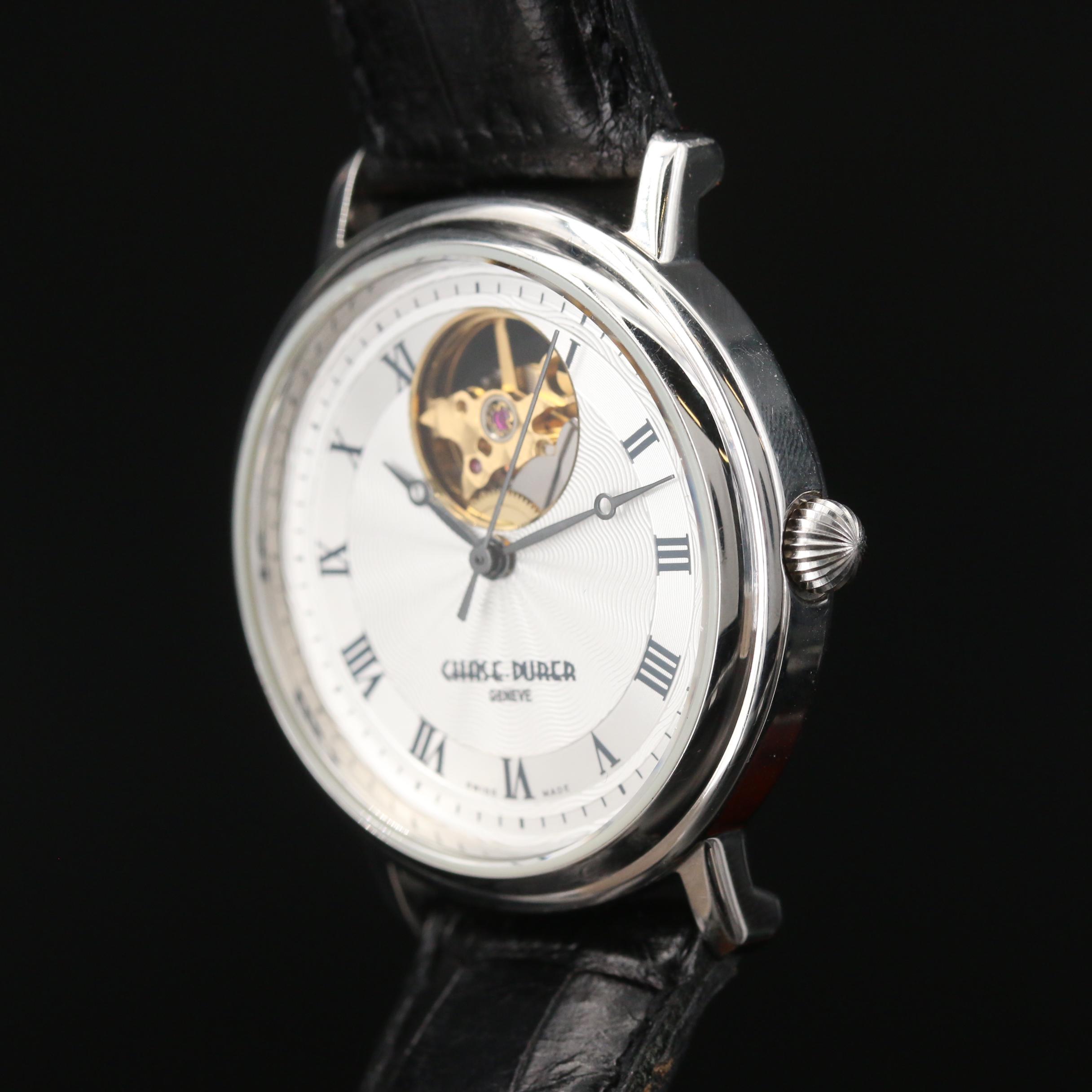 Chase-Durer "Courier" Stainless Steel Automatic Watch