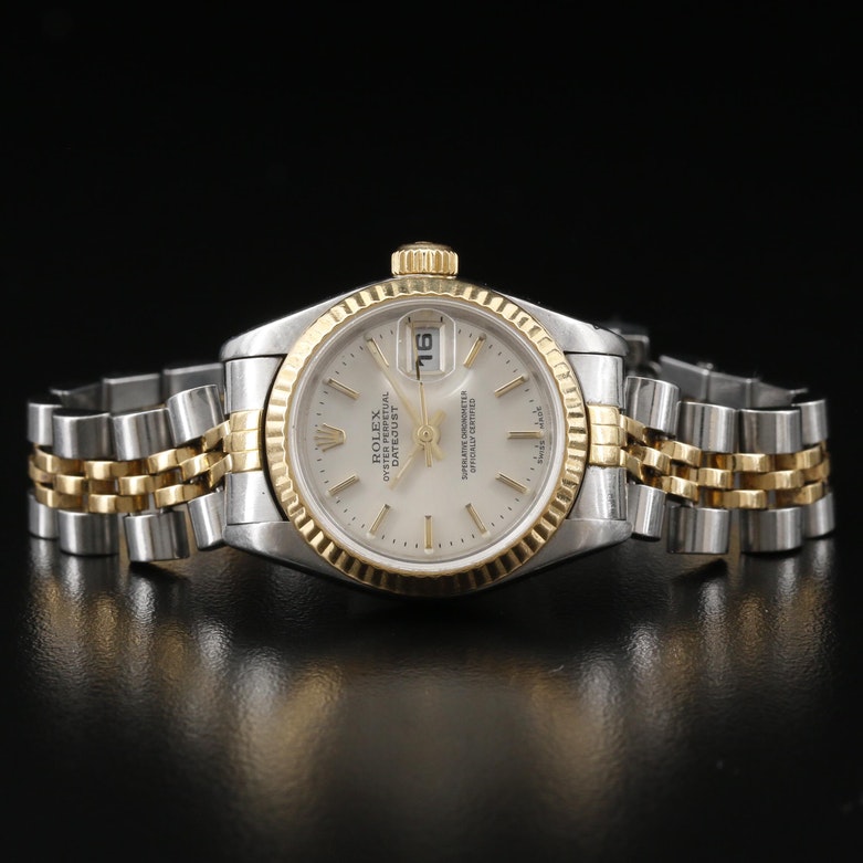 1989 Rolex Datejust 18K and Stainless Steel Automatic Watch