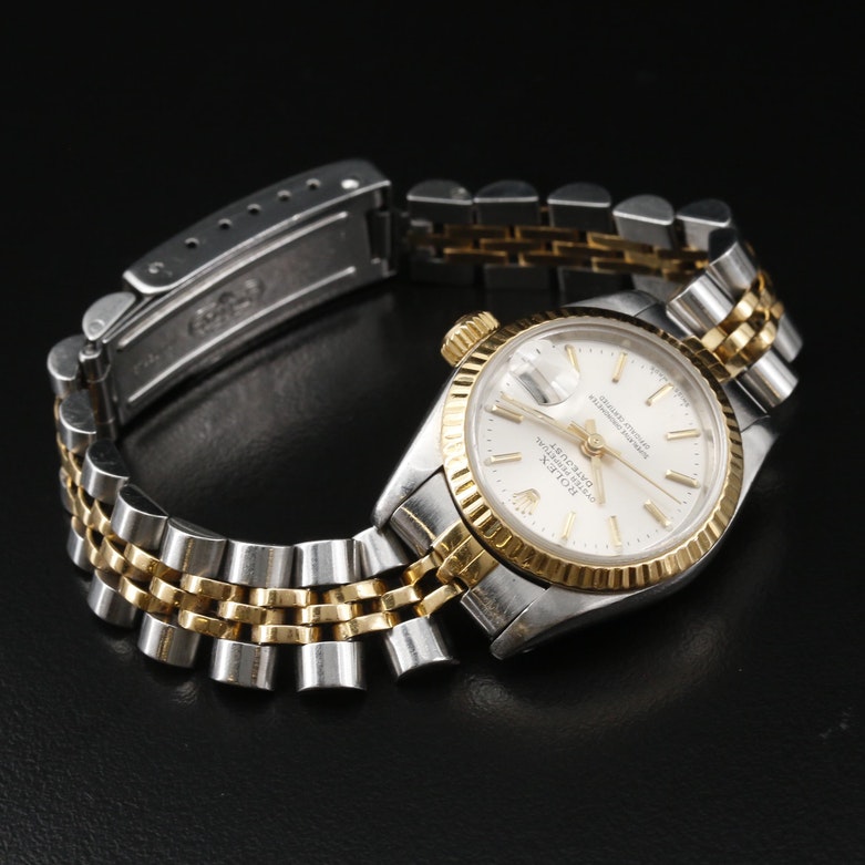 1989 Rolex Datejust 18K and Stainless Steel Automatic Watch