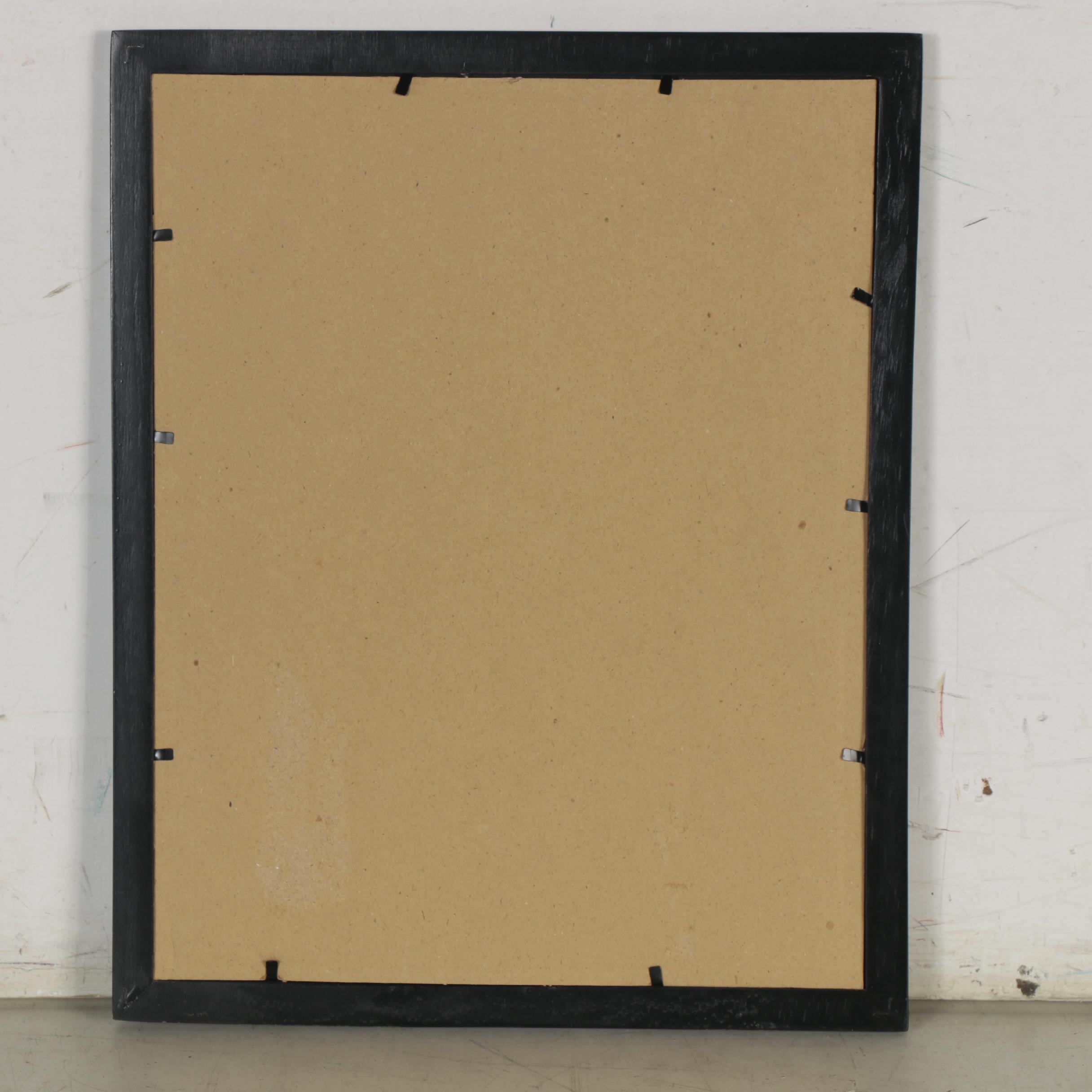 Louis Vuittonet Folk Art Mixed Media Painting of Santa Claus, 21st Century