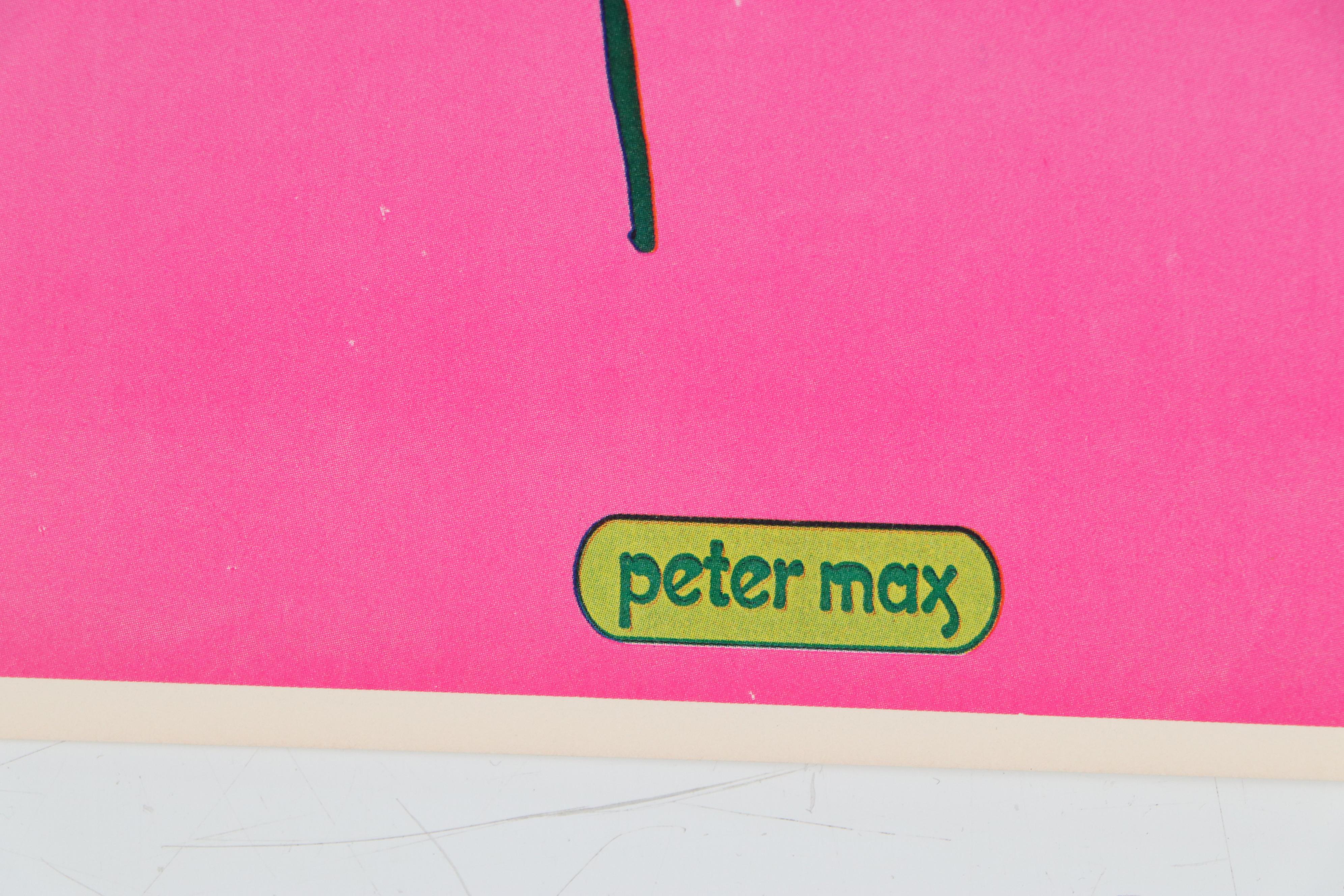 Peter Max Offset Lithograph "Love," 1970