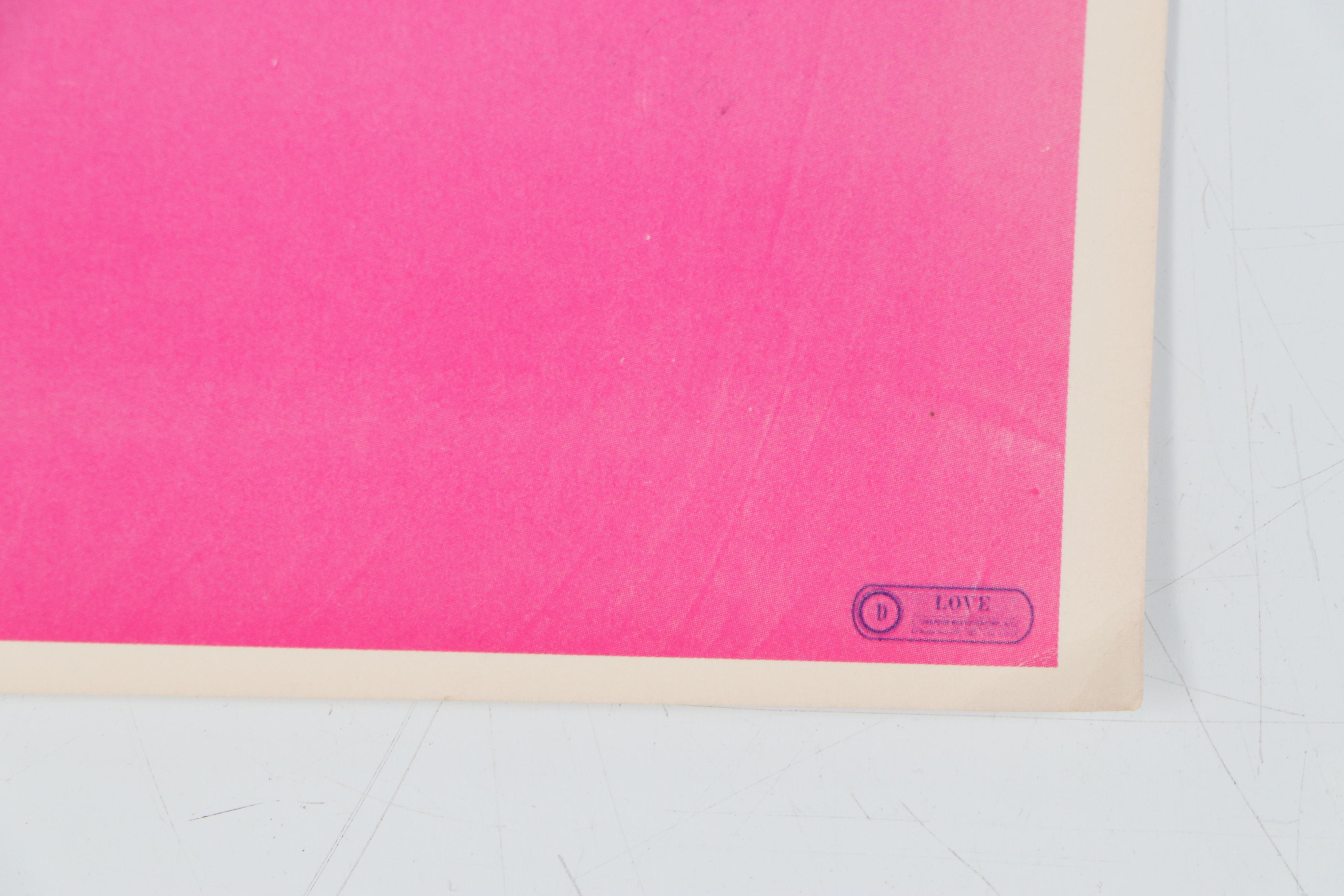 Peter Max Offset Lithograph "Love," 1970