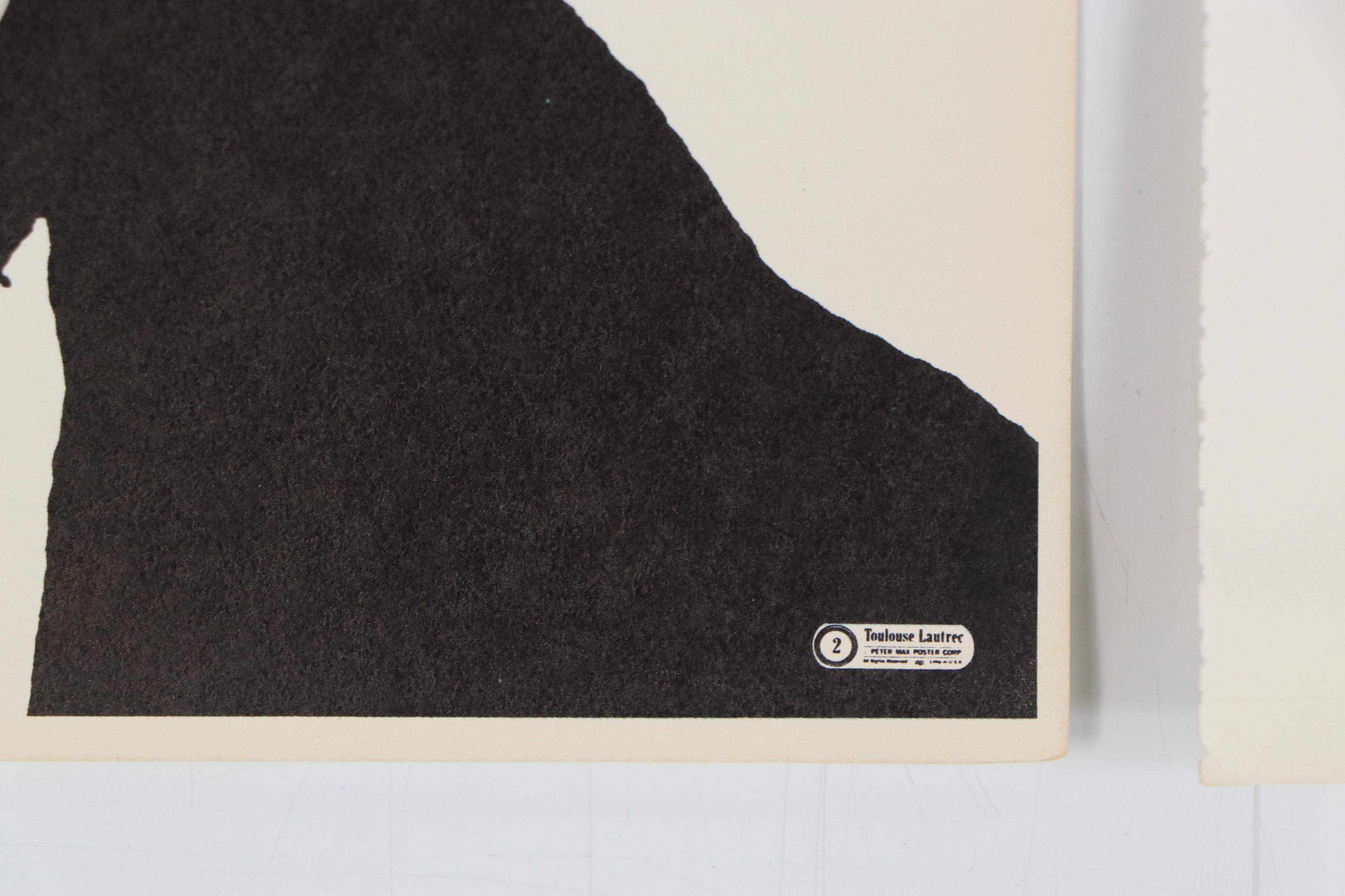 Peter Max Offset Lithographs "Toulouse Lautrec" and "Love," 1970