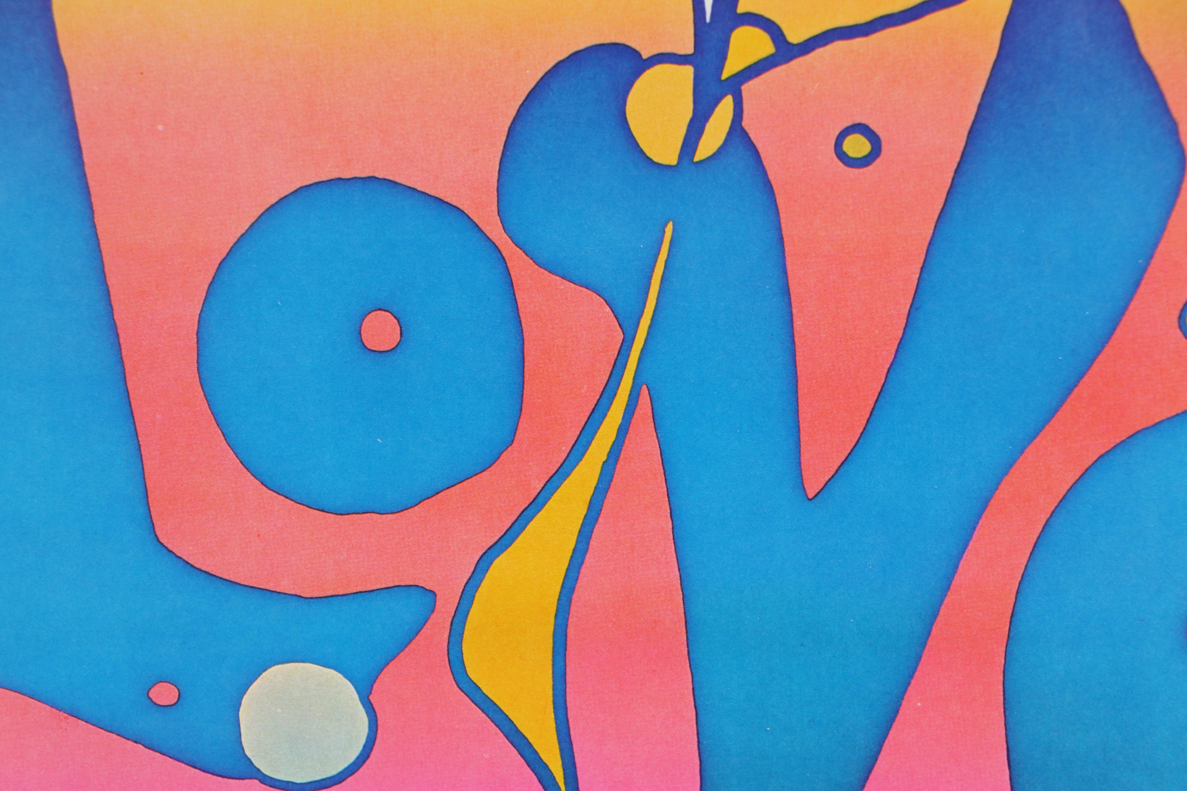 Peter Max Offset Lithographs "Toulouse Lautrec" and "Love," 1970