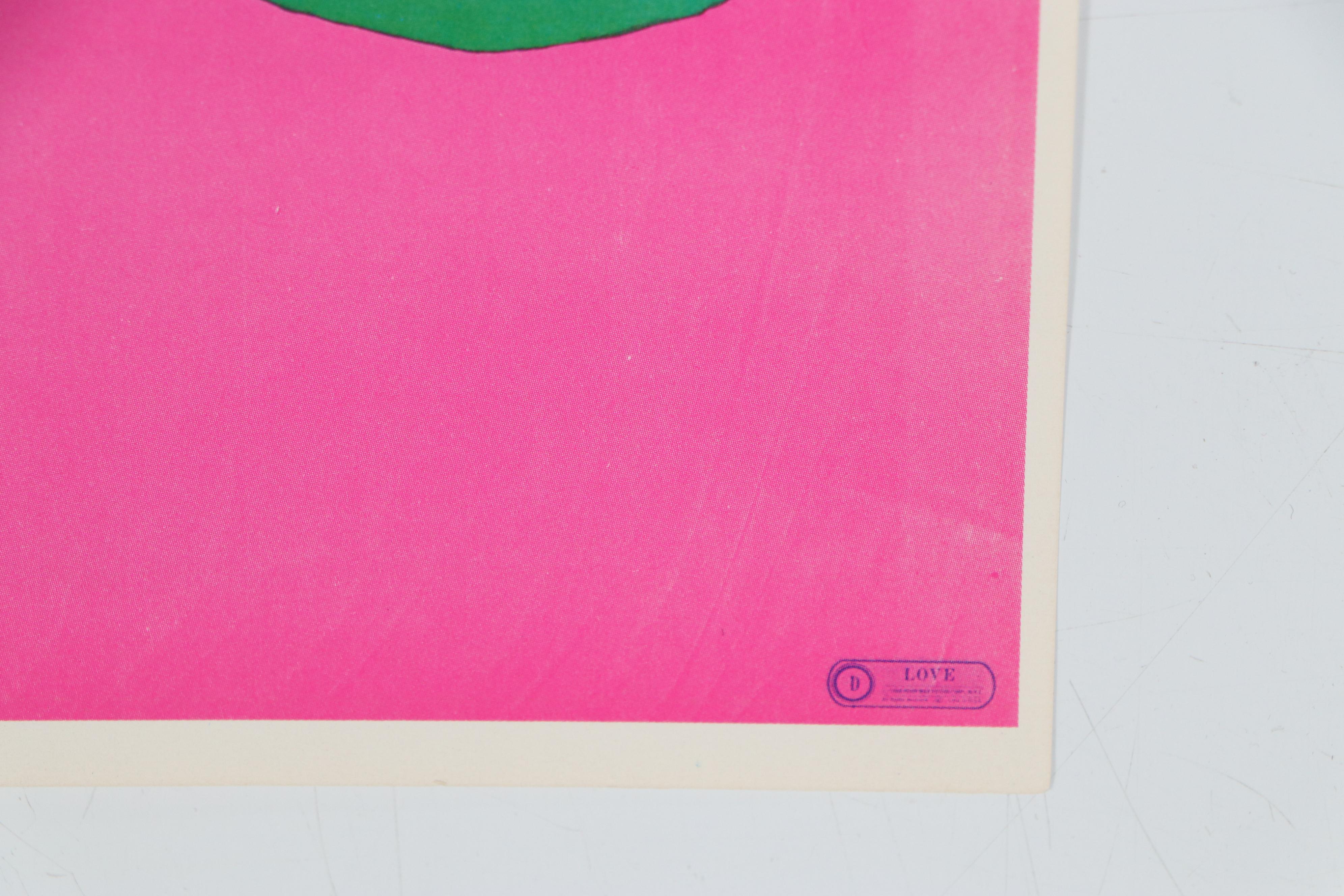 Peter Max Offset Lithographs "Toulouse Lautrec" and "Love," 1970