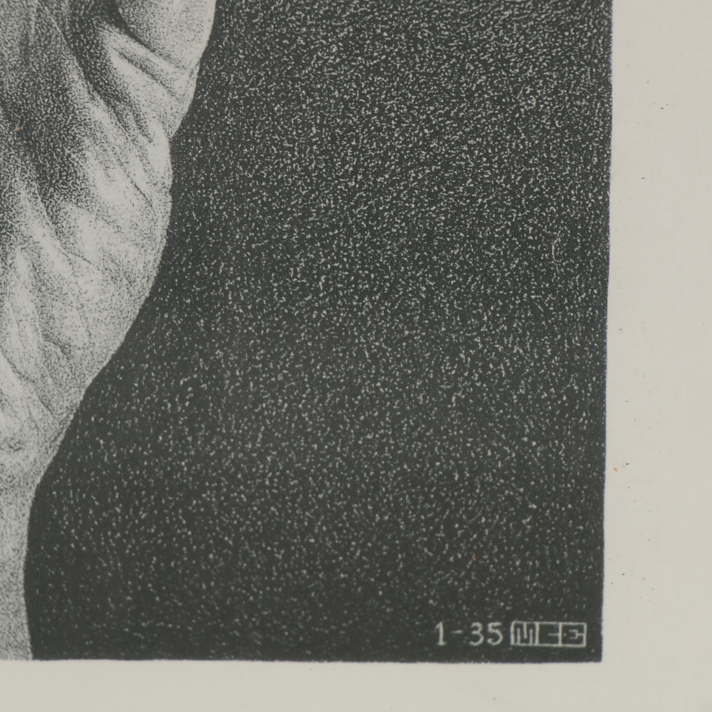 Offset Lithograph after Maurits Cornelis Escher "Hand With Reflecting Sphere"