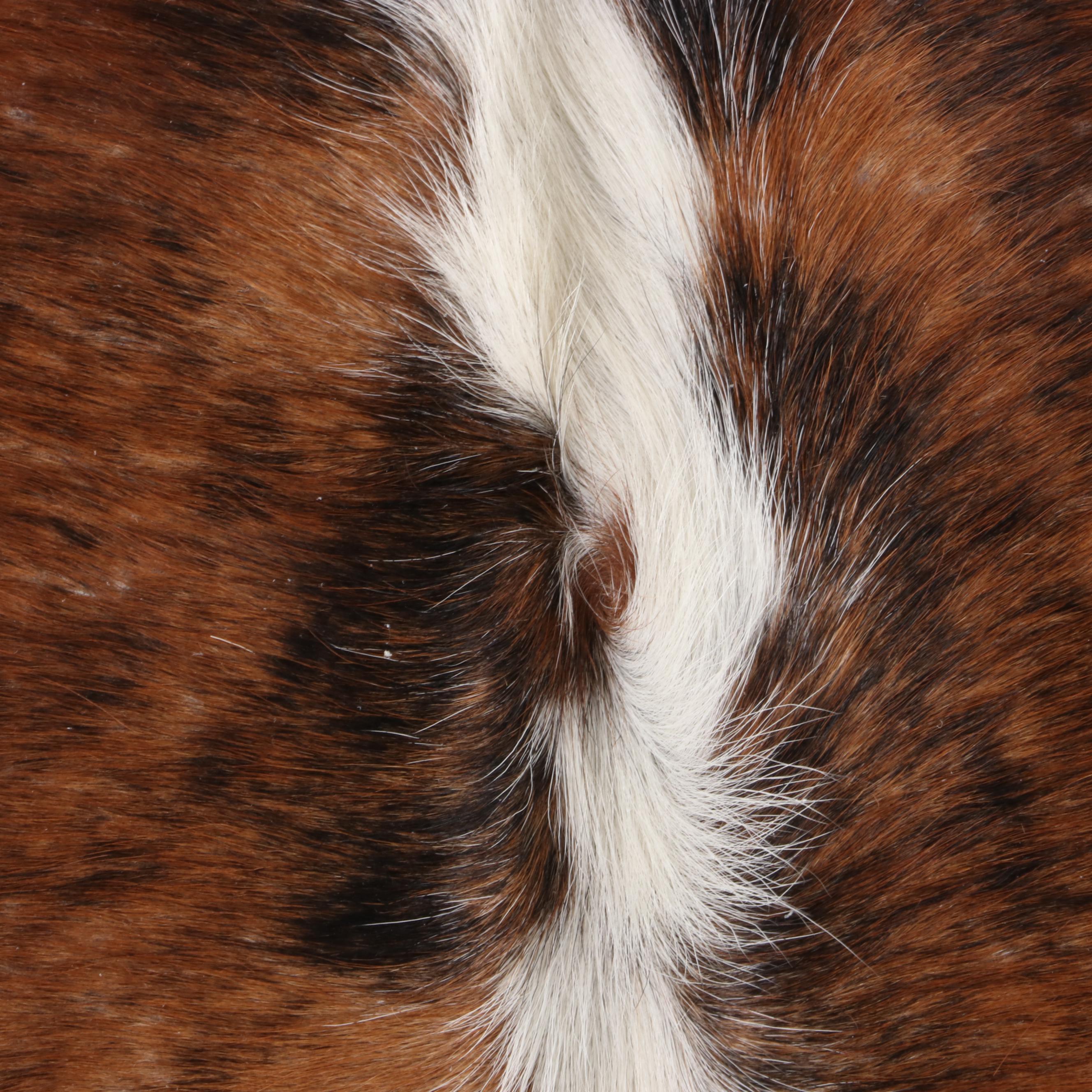 5'7 x 6'2 Natural Cow Hide Area Rug