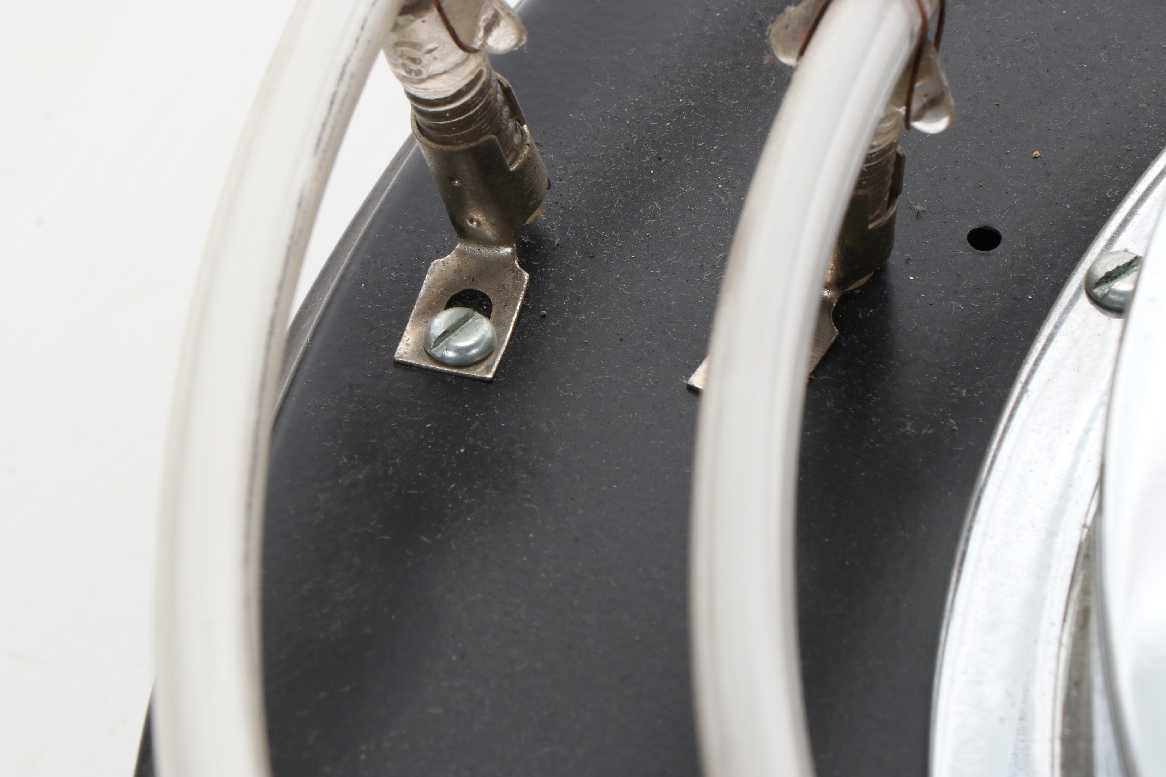 Whistling Oyster Restored  Black Shane Neon Clock