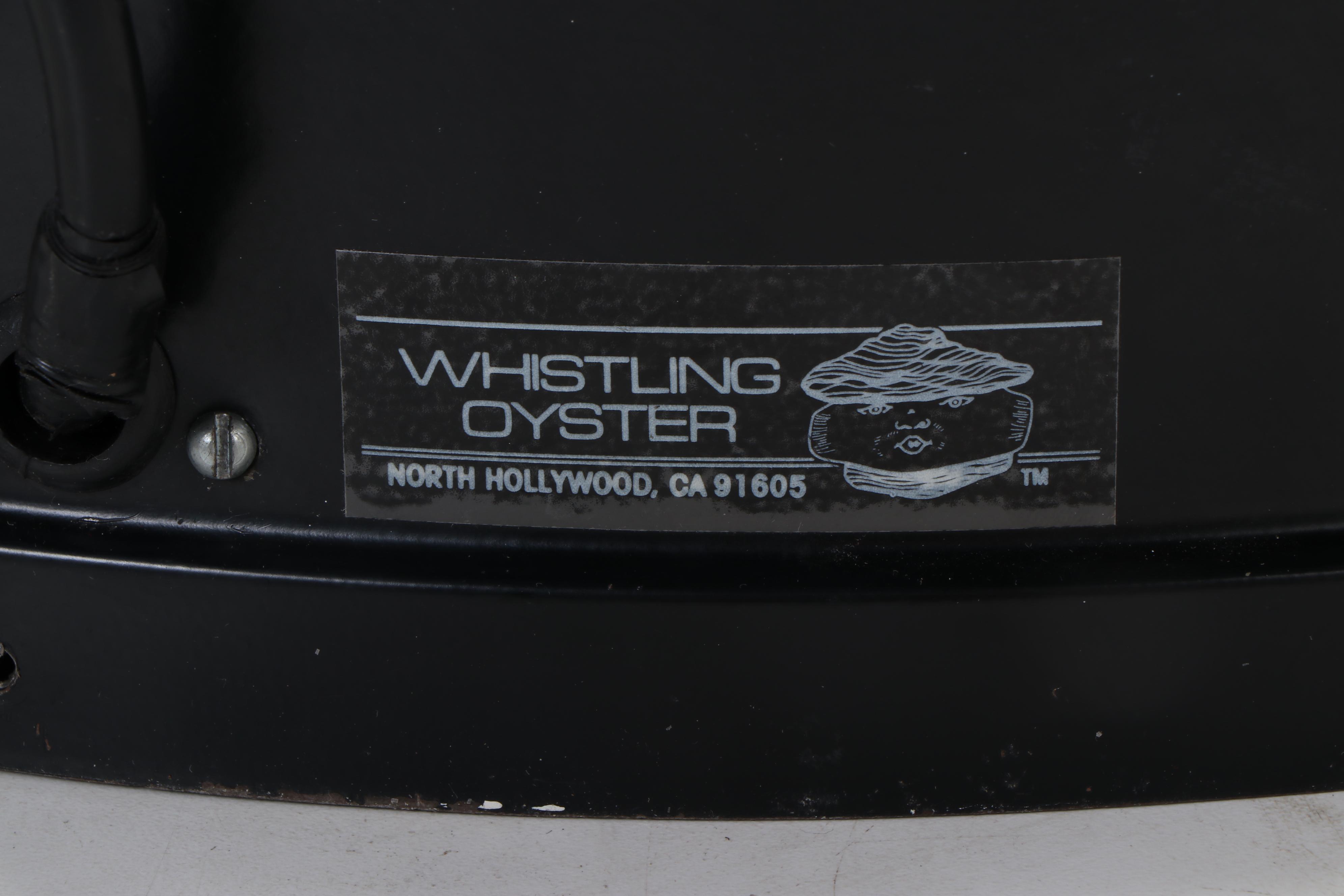 Whistling Oyster Restored  Black Shane Neon Clock
