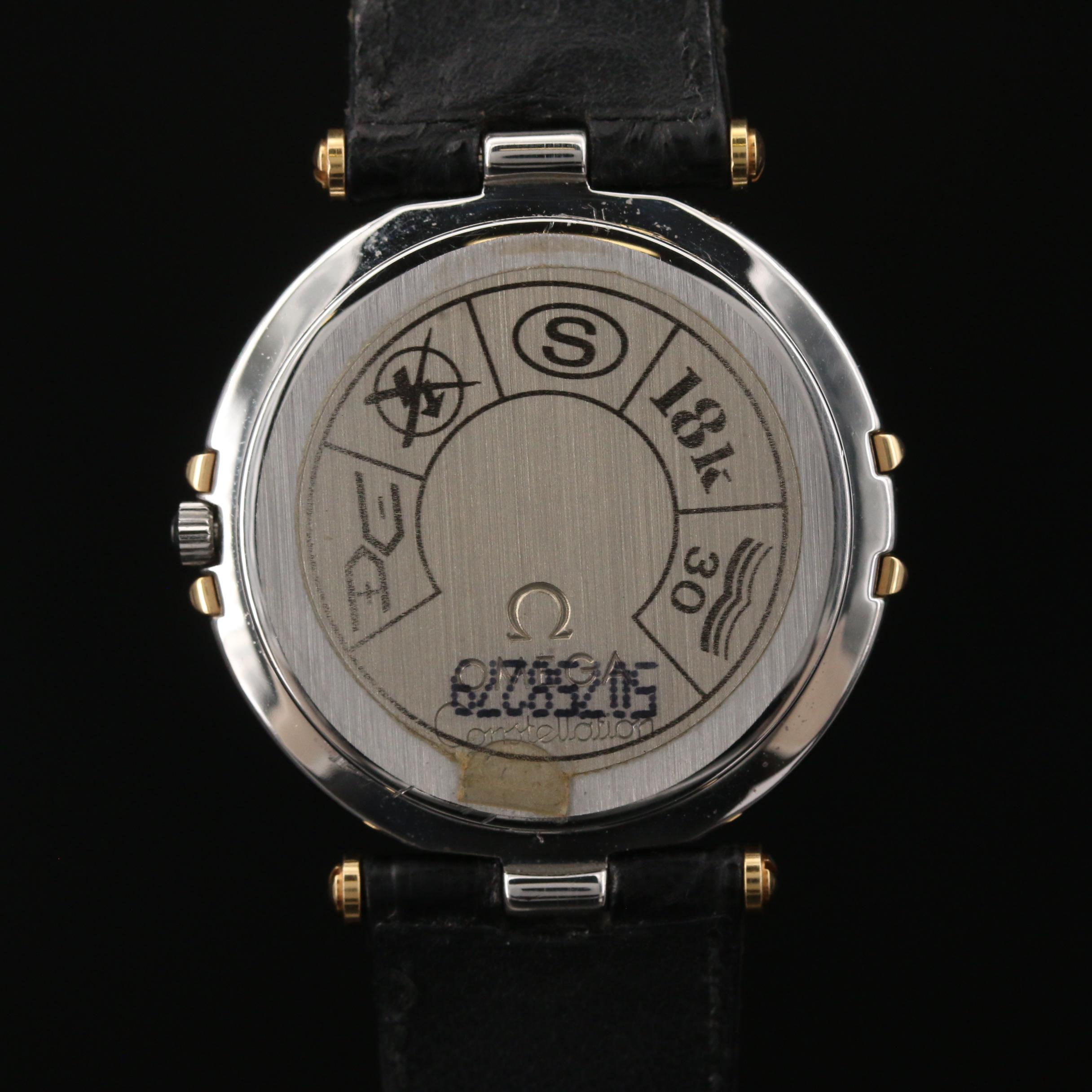 1987 Omega Constellation Day-Date 18K and Stainless Steel Quartz Watch