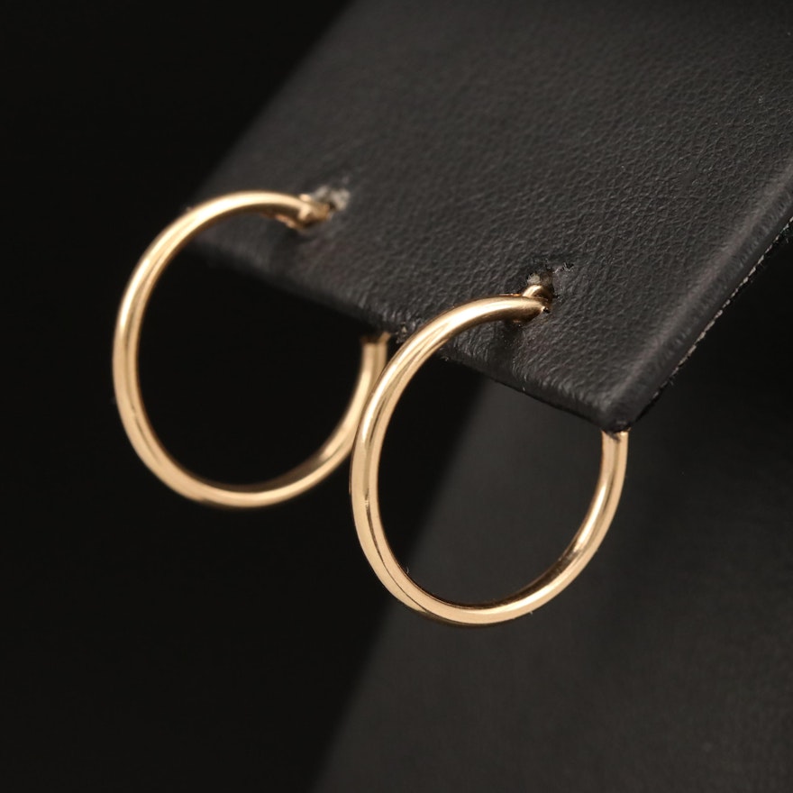 14K Small Hoop Earrings