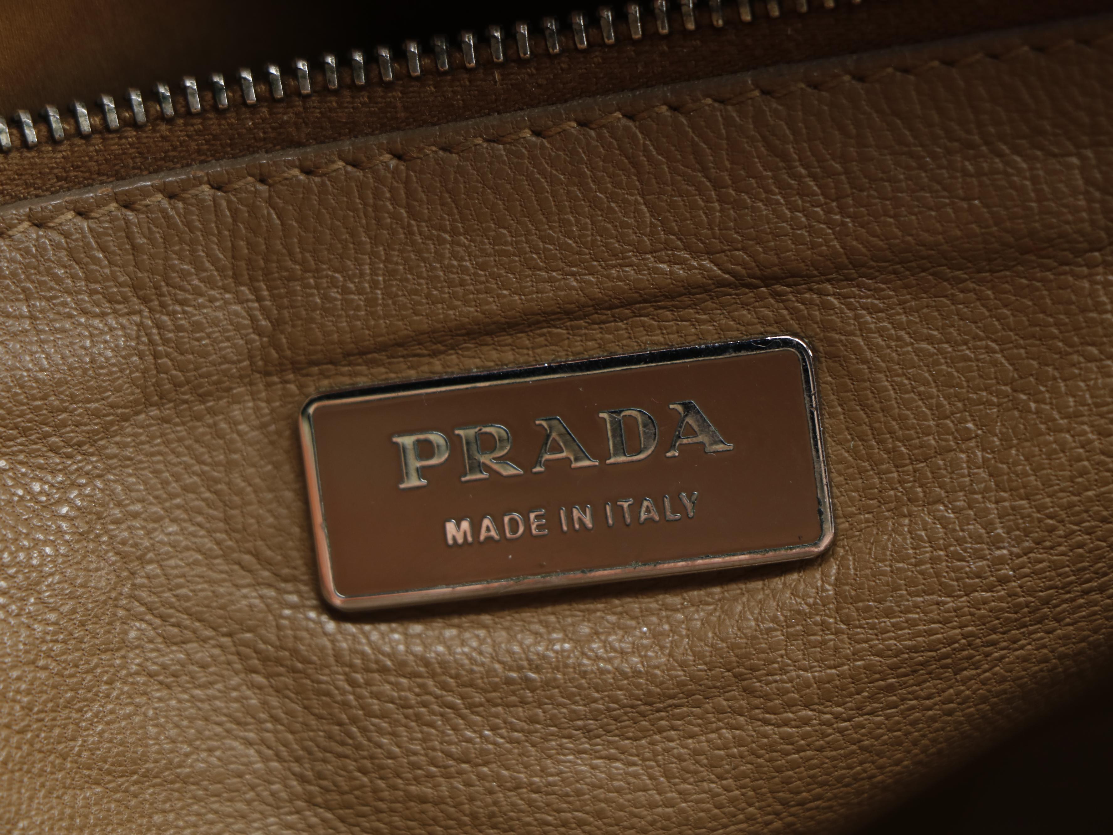 Prada Cervo Leather Saddle Bag Without Shoulder Strap