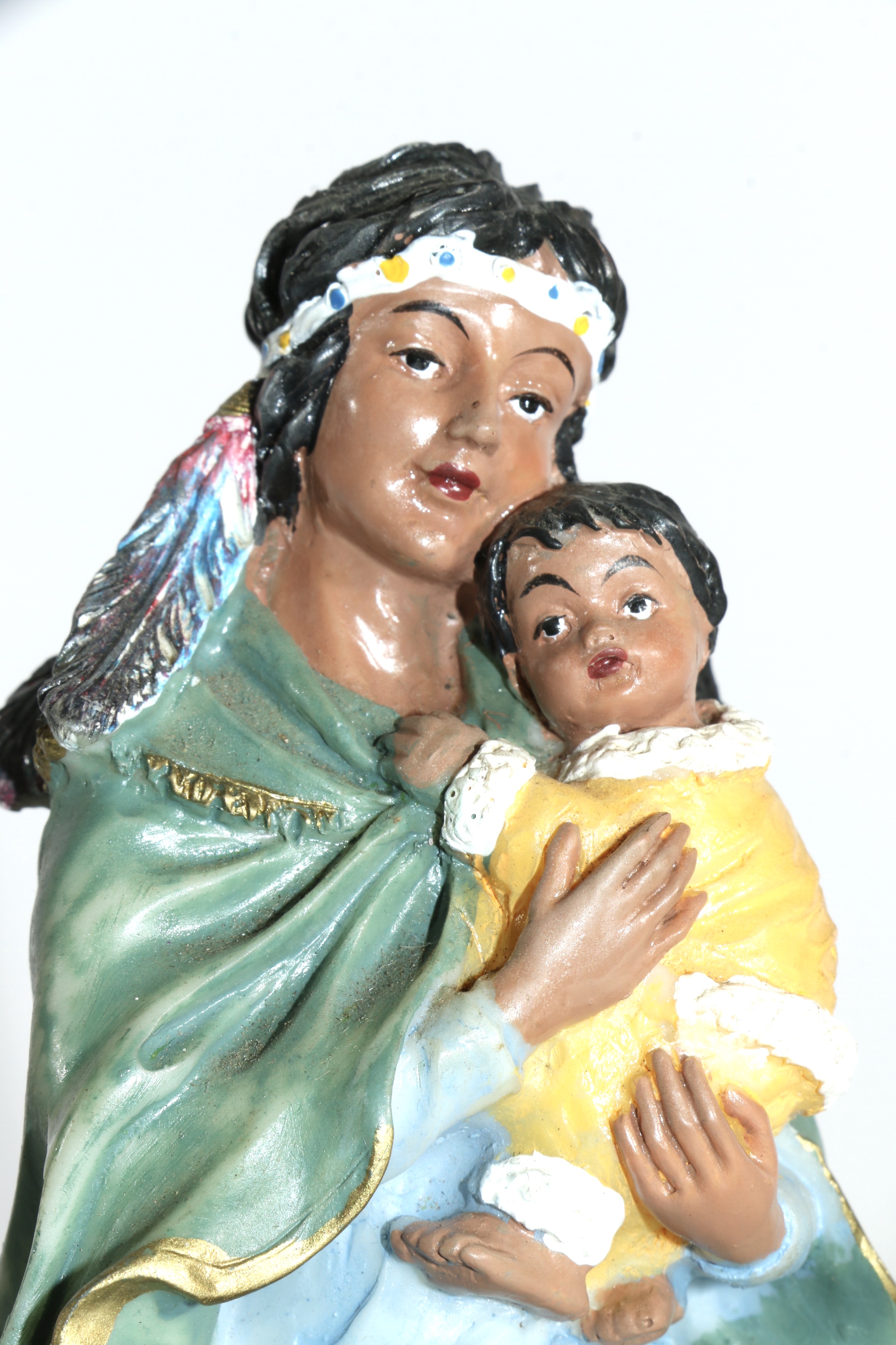 Provincial Mold Ceramic Native American Figurines