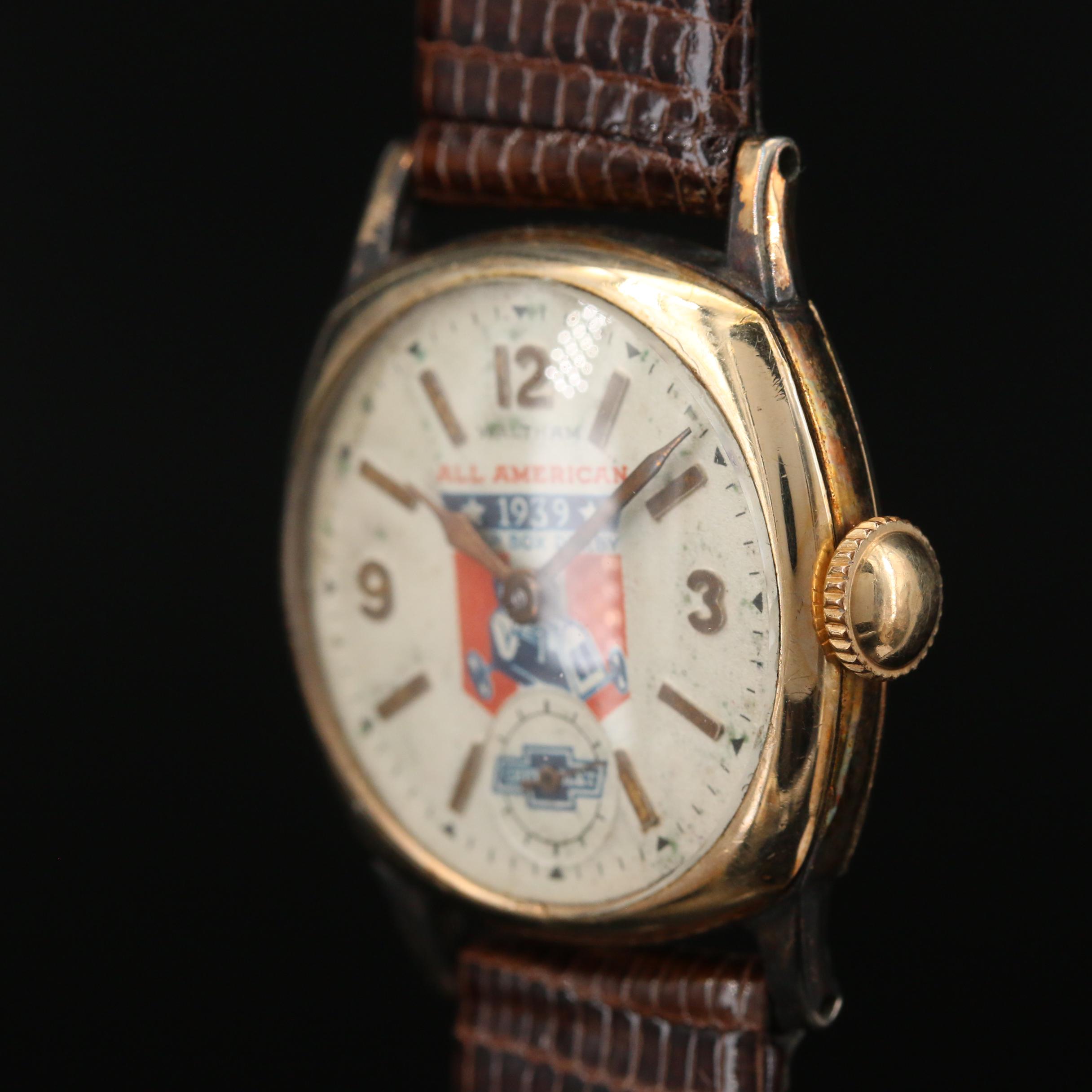 1936 Waltham "All American Soap Box Derby" 10K Rolled Gold Plate Watch