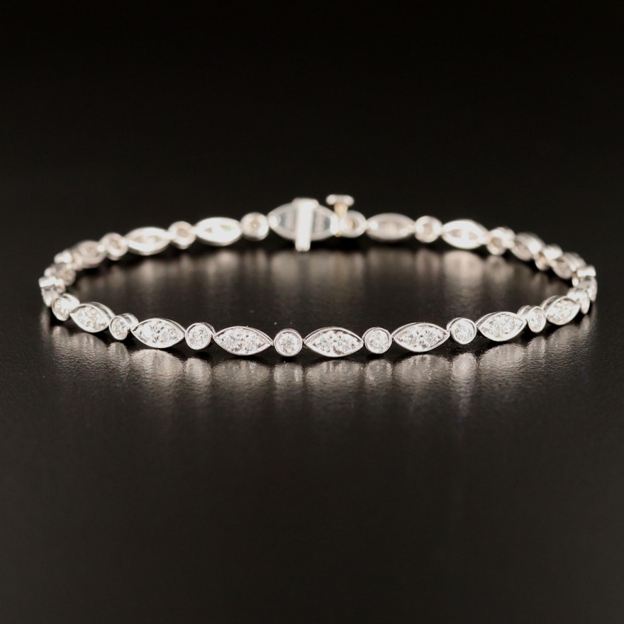 Tiffany & Co. Platinum 2.09 CTW Diamond Bracelet