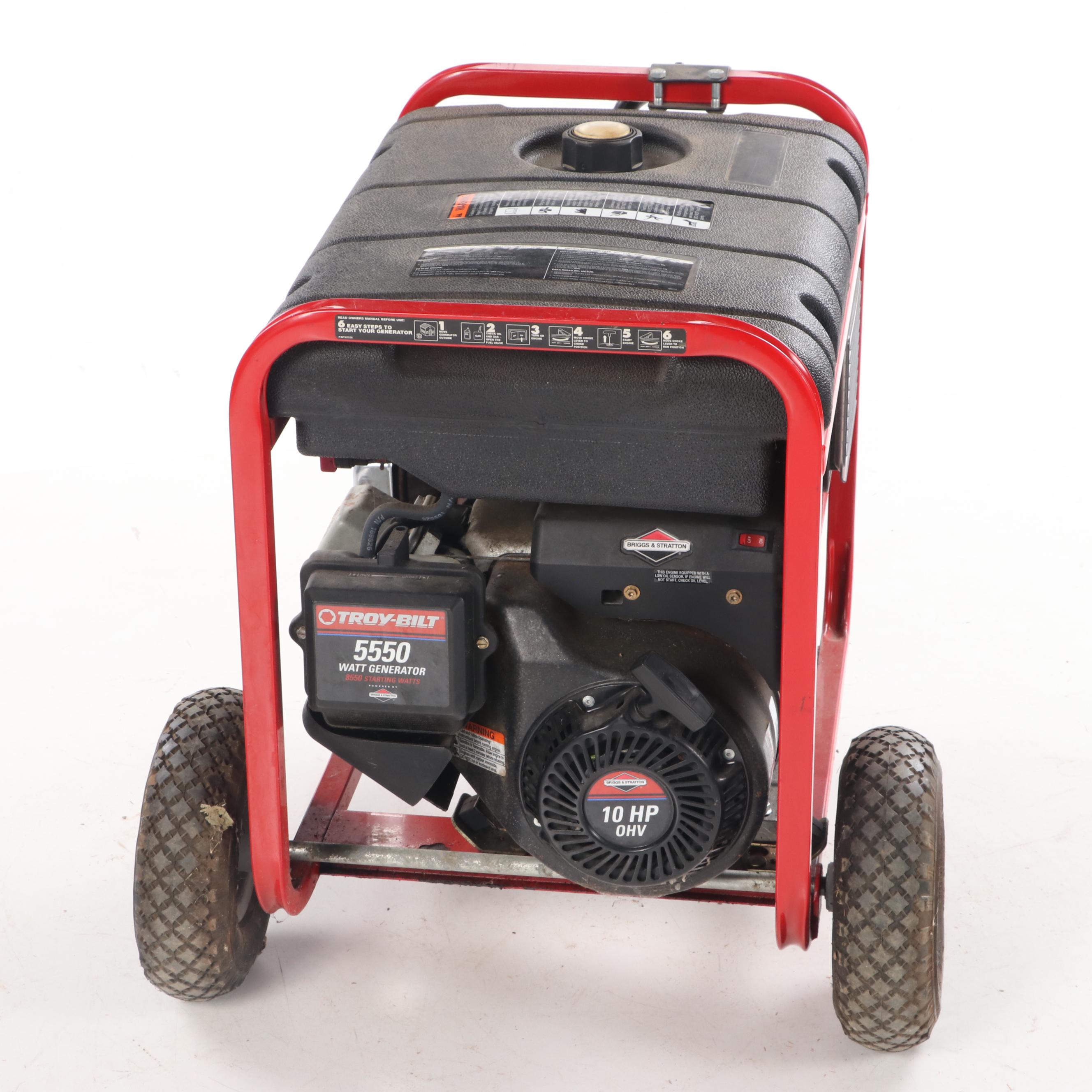 Troy-Bilt 5550 Watt Portable Gasoline-Powered Generator