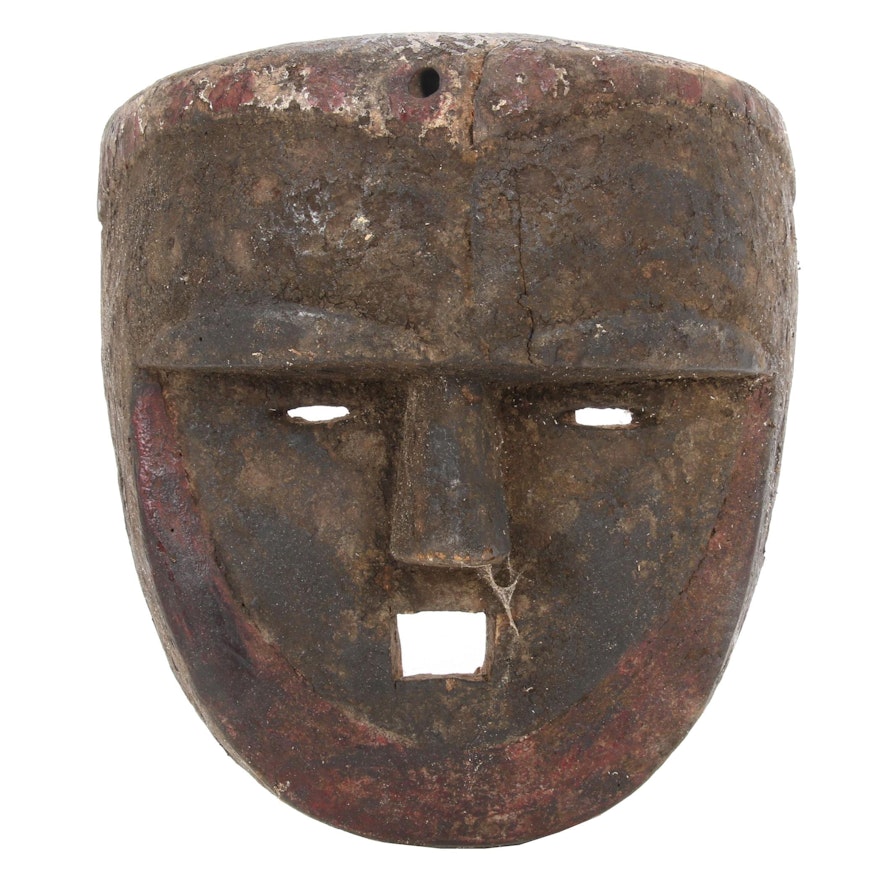 Eket Style Hand-Carved Wood Mask, Nigeria