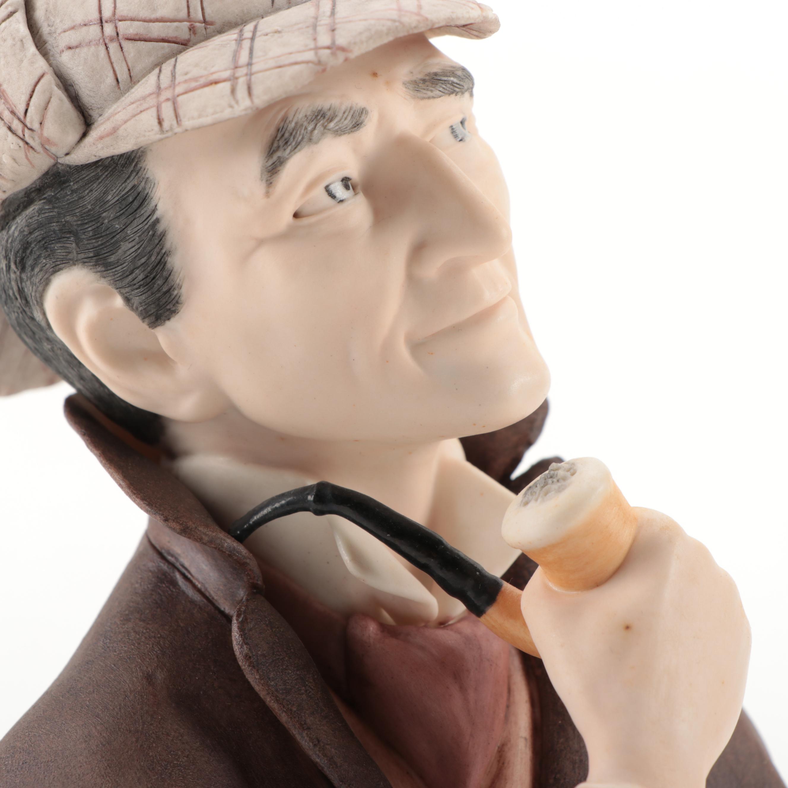 Edward J. Rohn Ceramic Bust of Sherlock Holmes