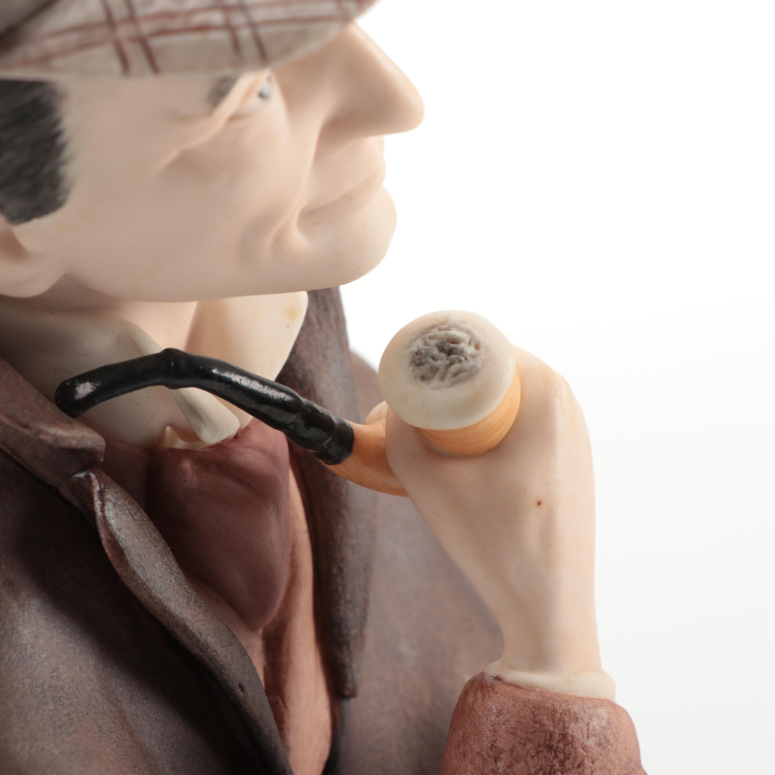Edward J. Rohn Ceramic Bust of Sherlock Holmes