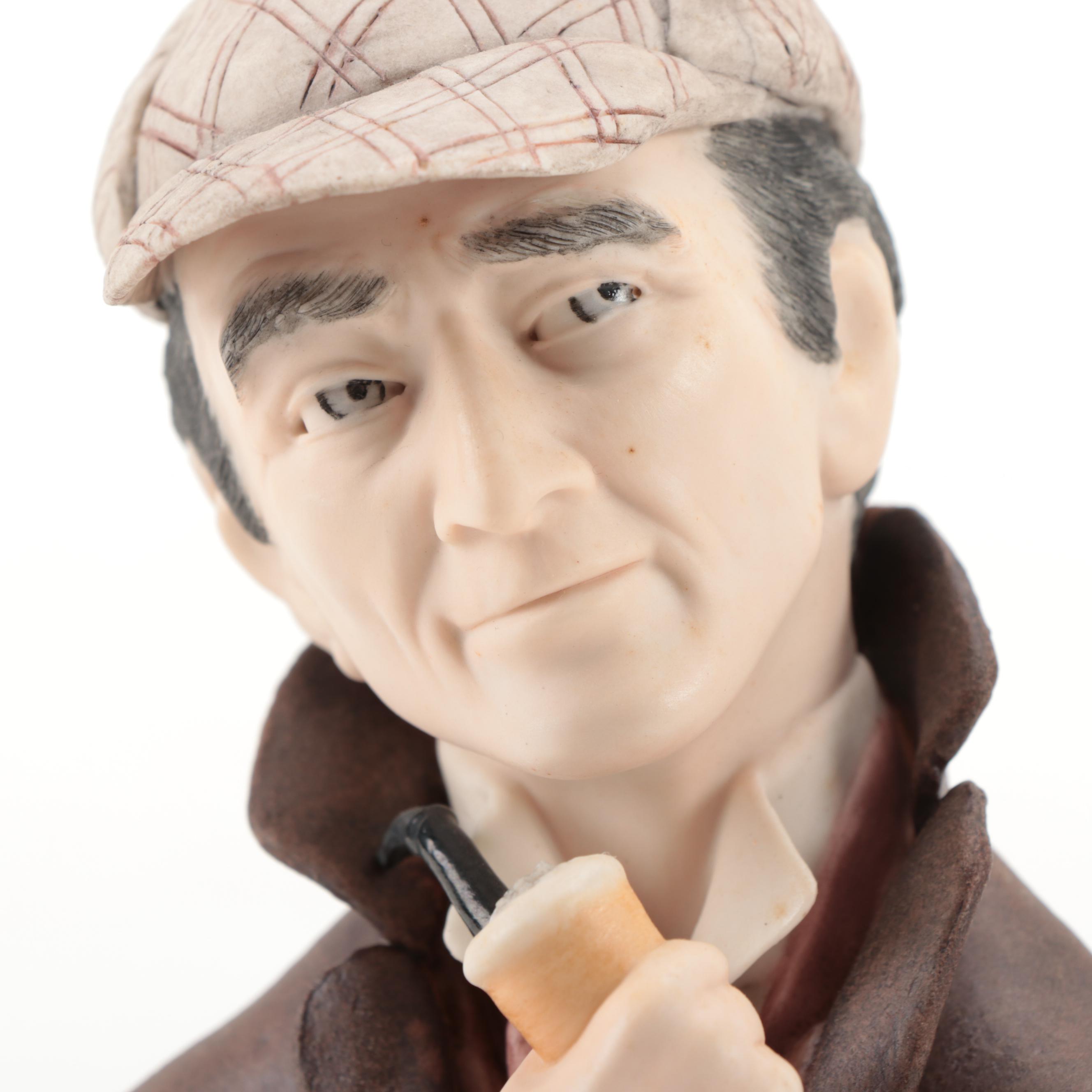 Edward J. Rohn Ceramic Bust of Sherlock Holmes