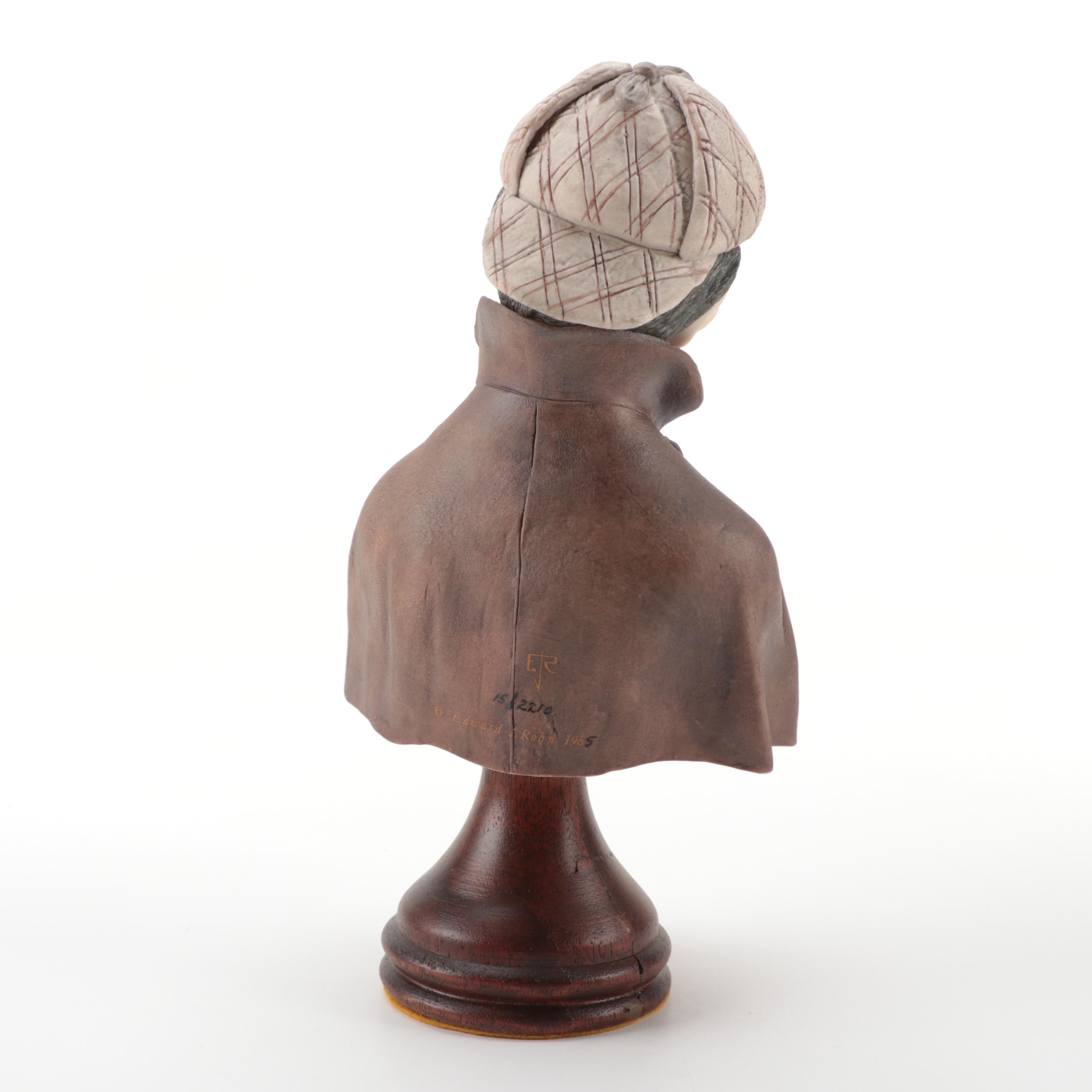 Edward J. Rohn Ceramic Bust of Sherlock Holmes