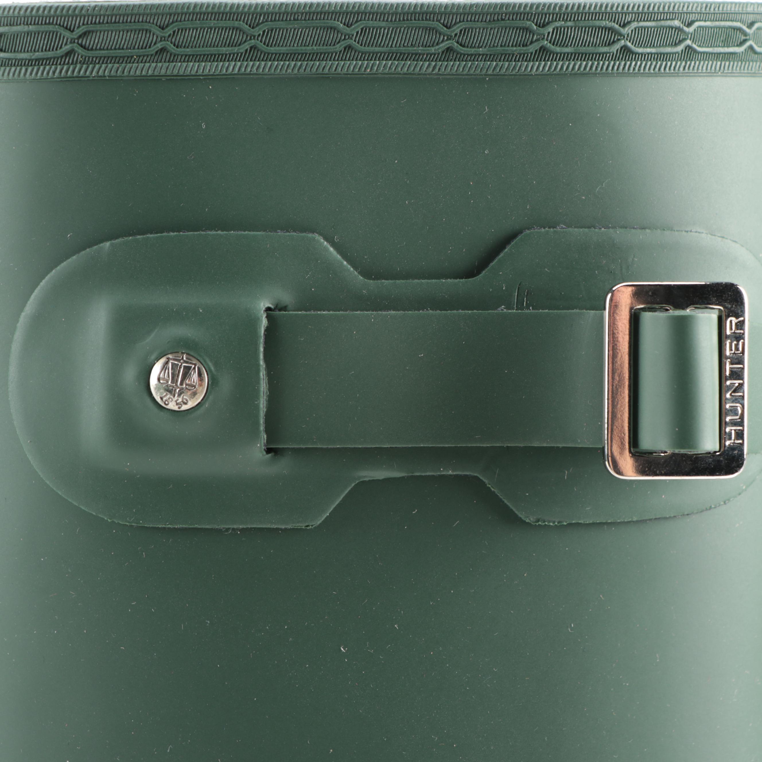 Hunter Original Tall Rain Boots in Matte Hunter Green with Box, Size 6