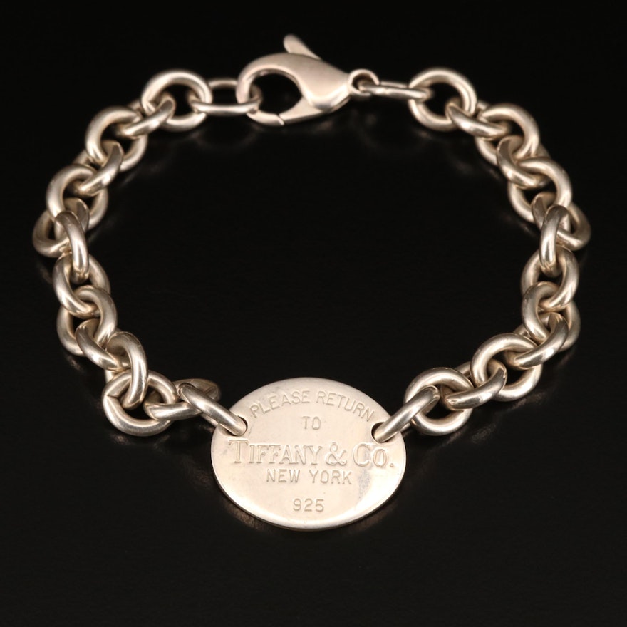 Tiffany & Co. "Return to Tiffany" Sterling Silver Link Bracelet