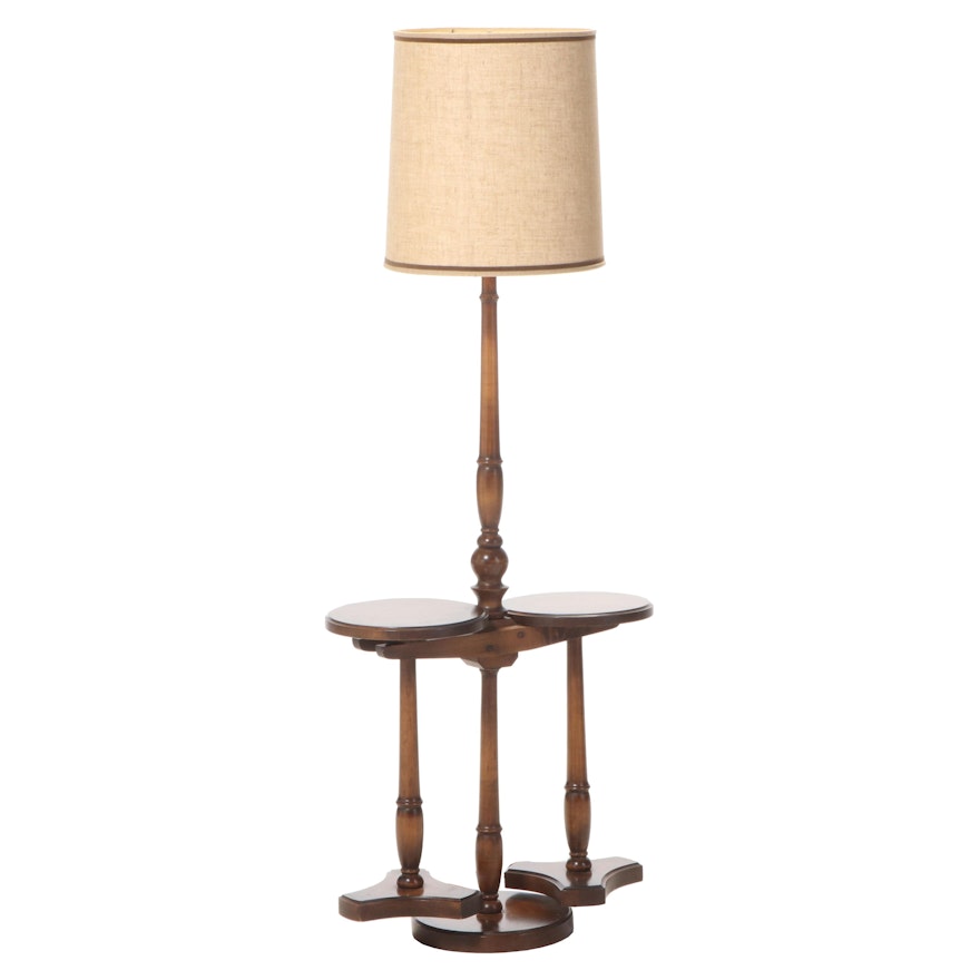 American Floor with Double Sided Table Lamp, Mid to Late 20th Century