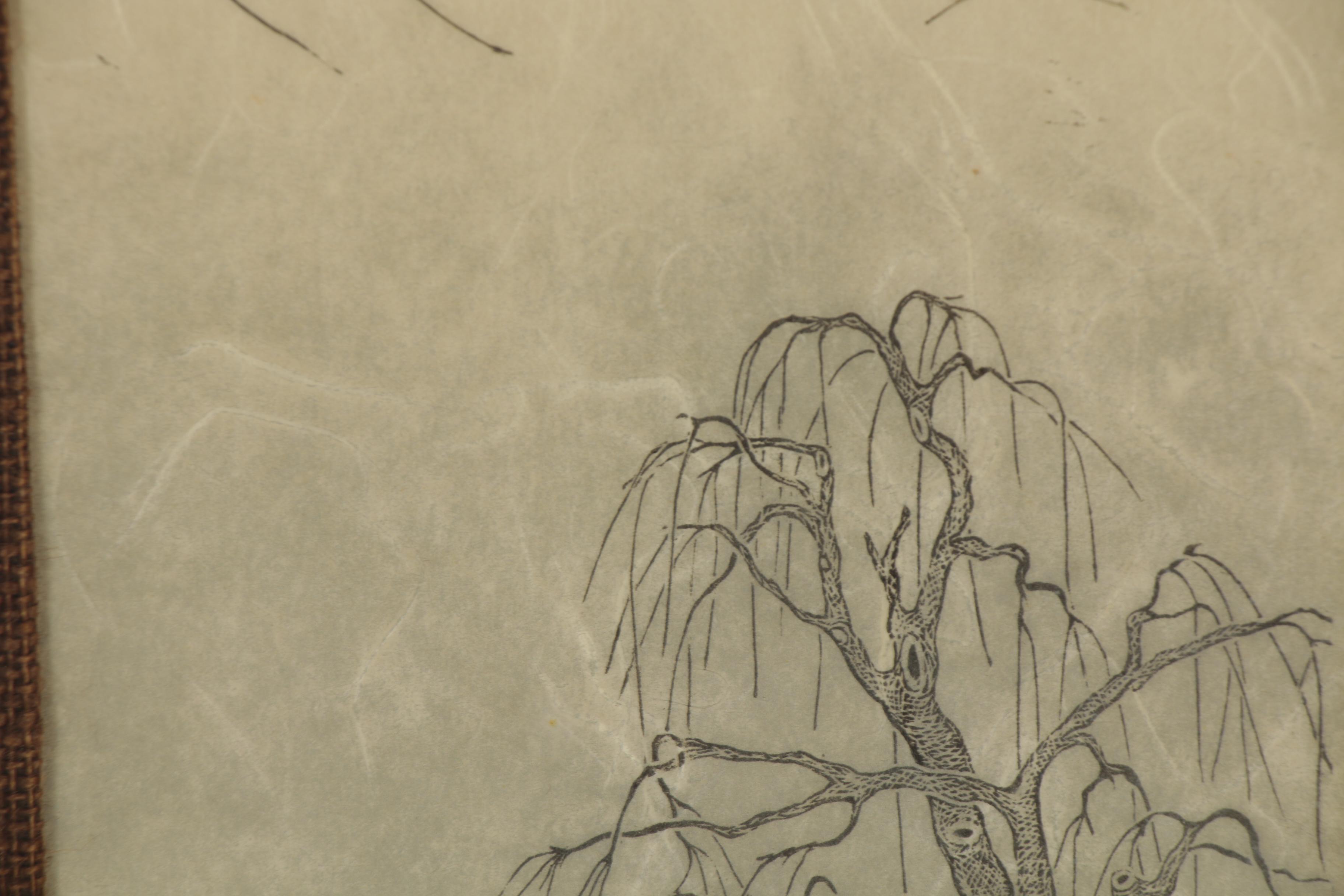 Gloria Garrity Relief Print "Old One"