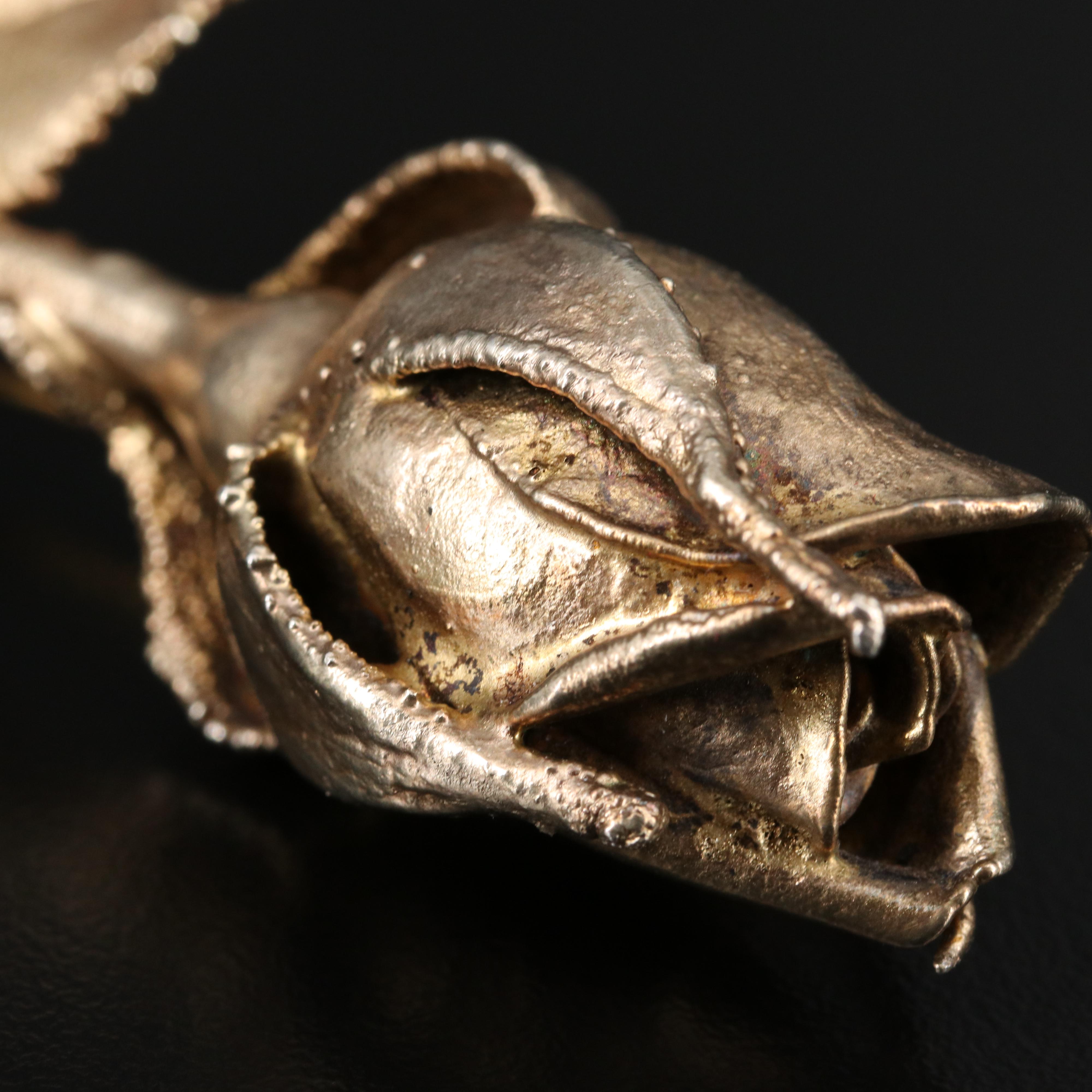 Tilia Danish Sterling Rose Brooch