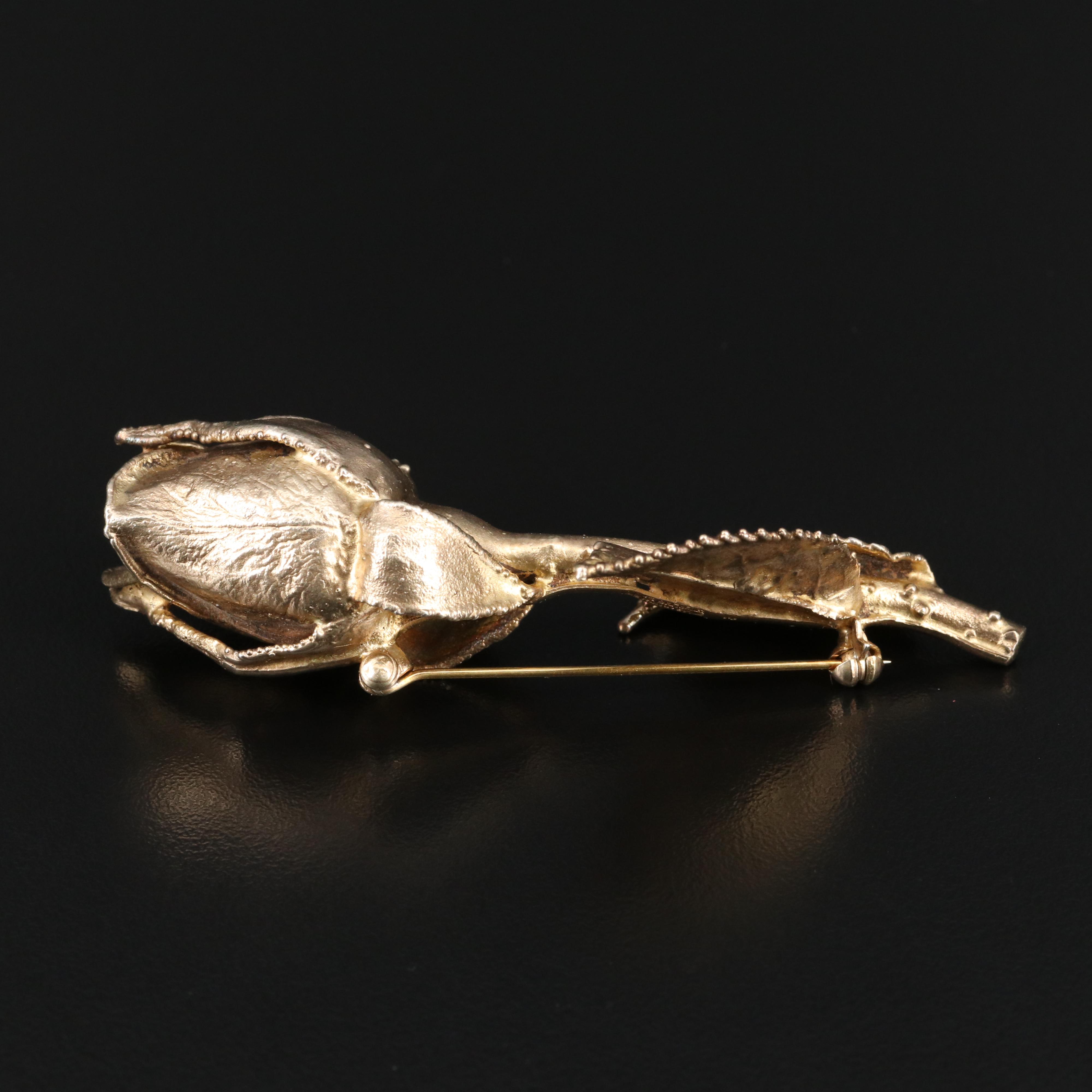 Tilia Danish Sterling Rose Brooch