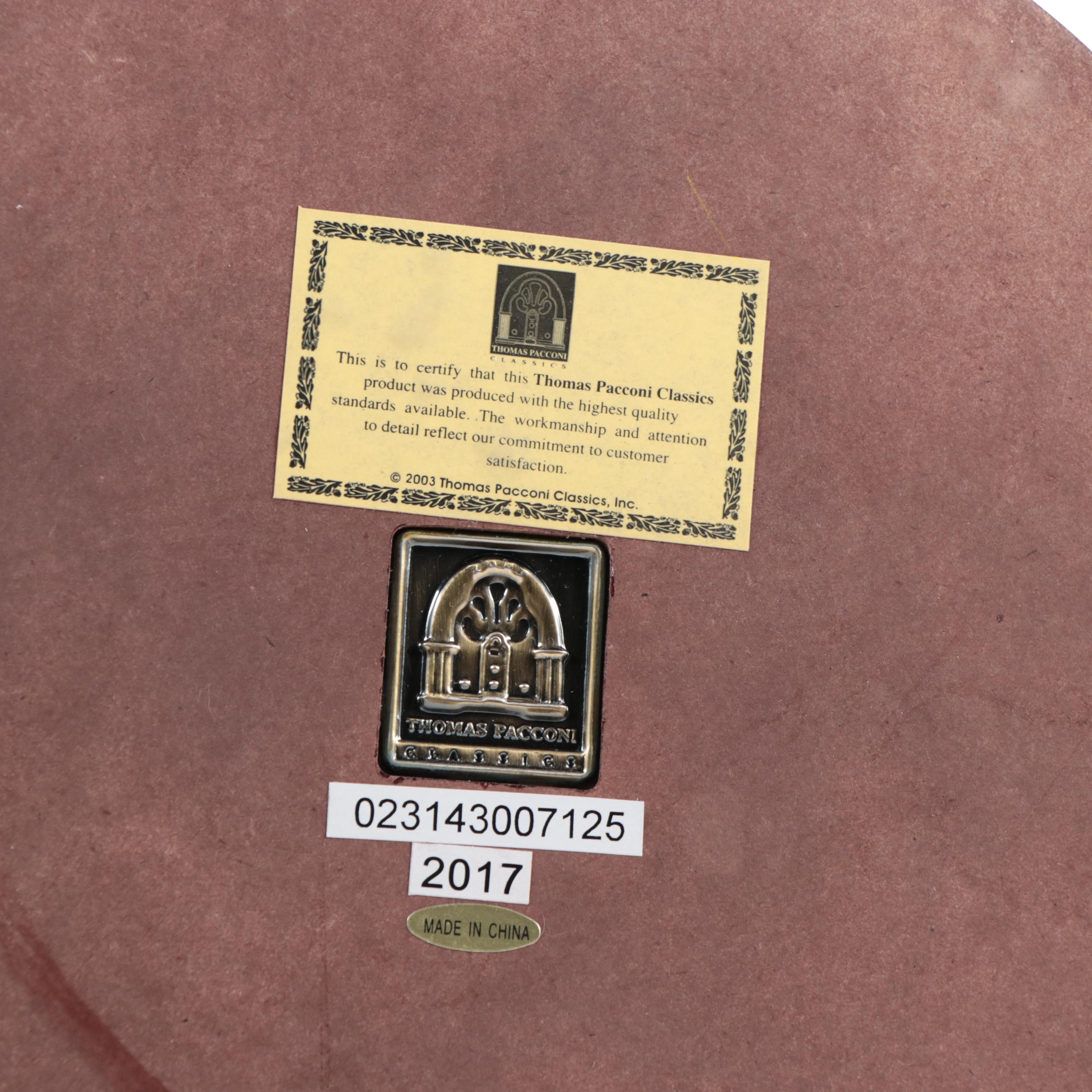 Thomas Pacconi Classics Blown Glass Christmas Tree on Wood Base, 2003